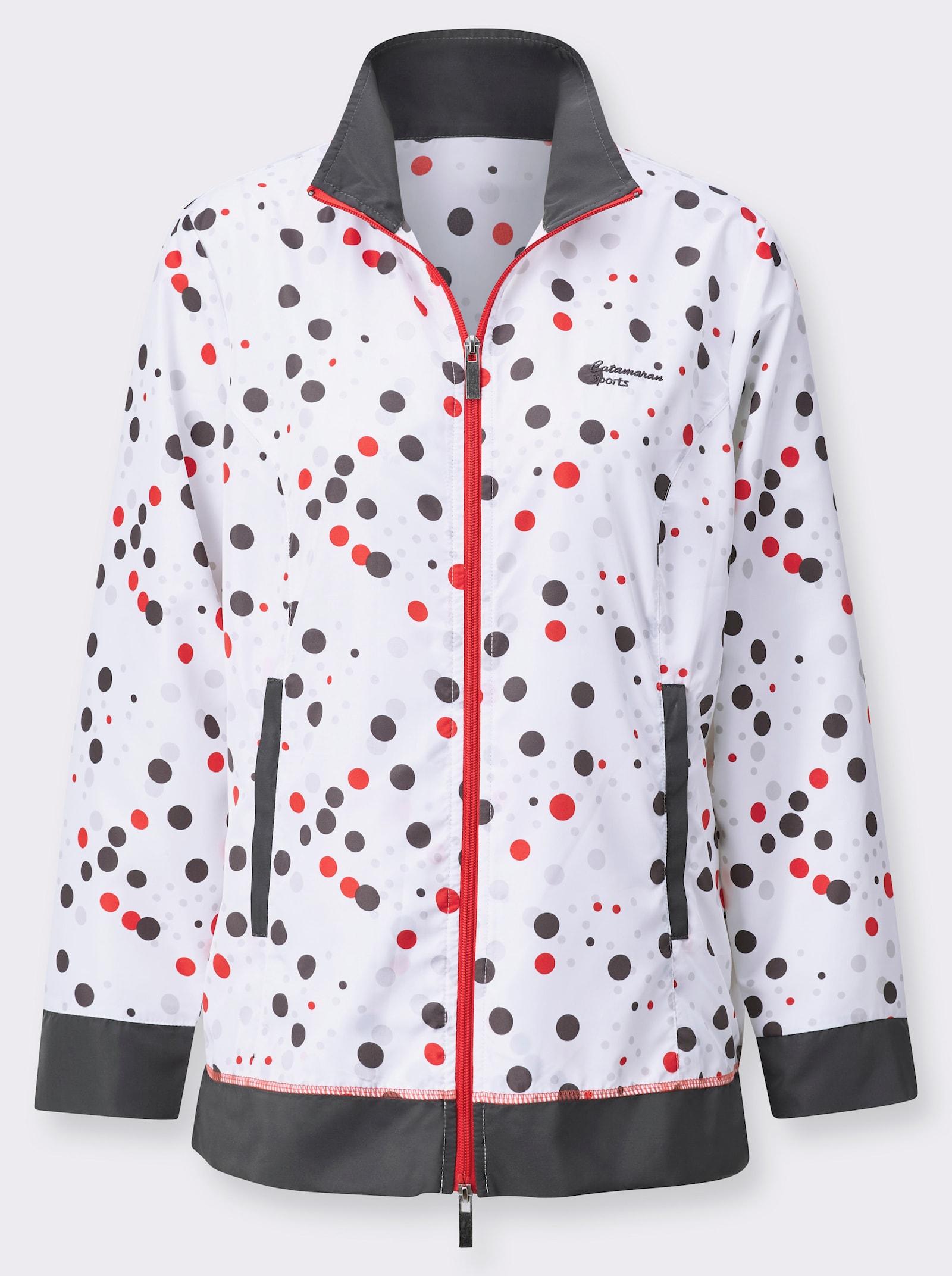 Catamaran Sports Tenue de loisirs avec motif à pois - blanc-corail à pois
