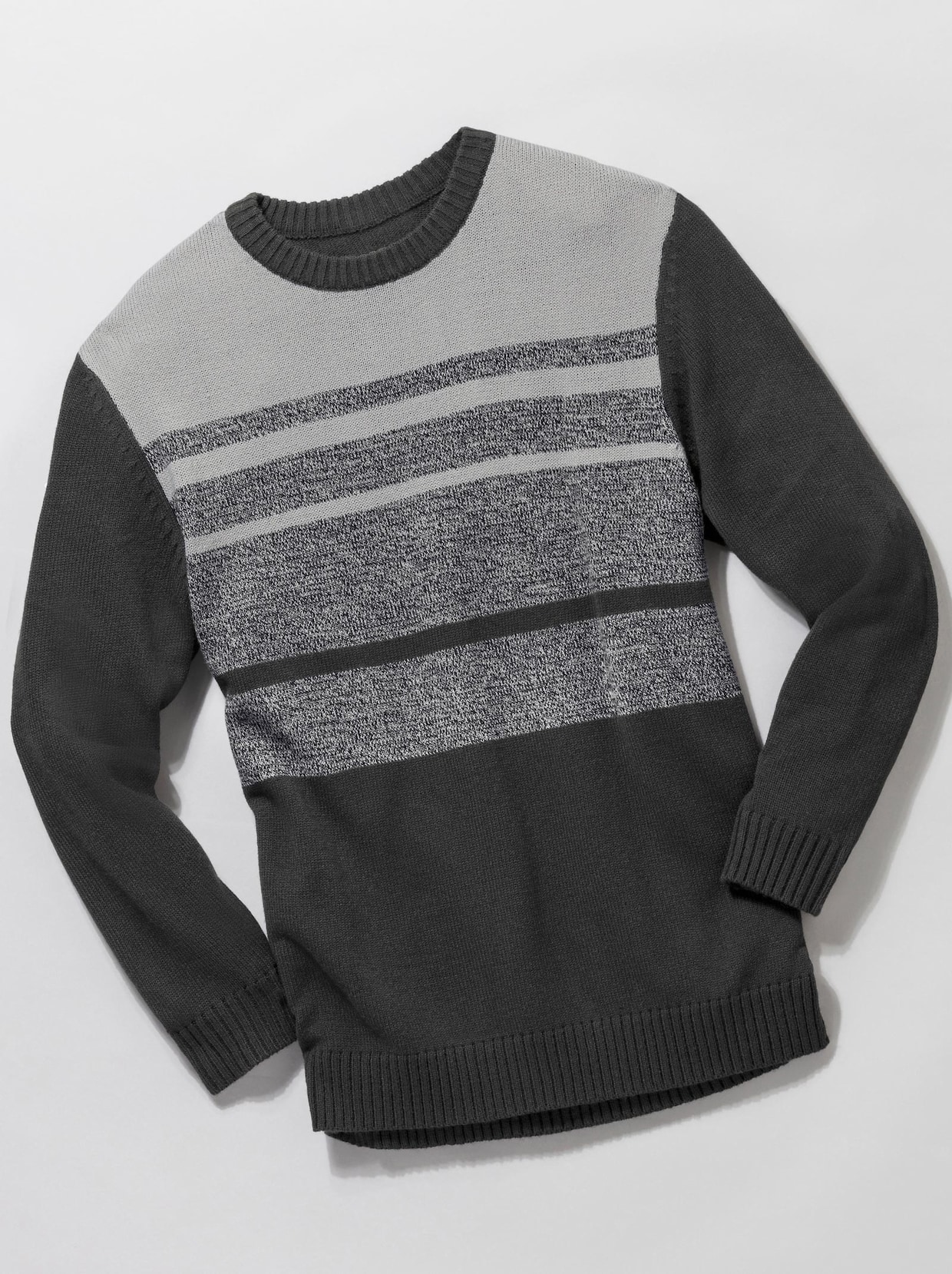 Pullover - schwarz-grau