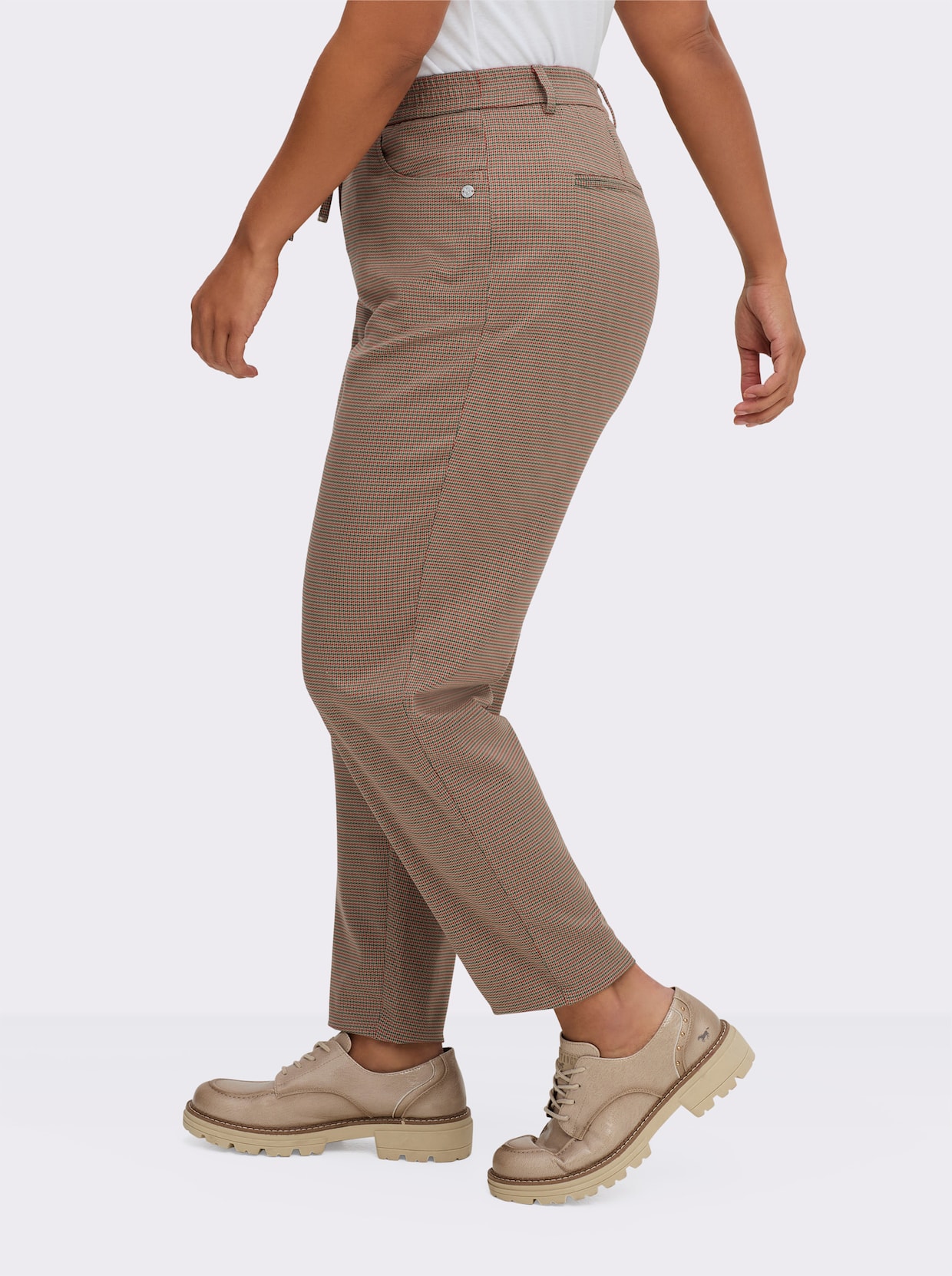 sheego Schlupfhose - schlamm-gemustert
