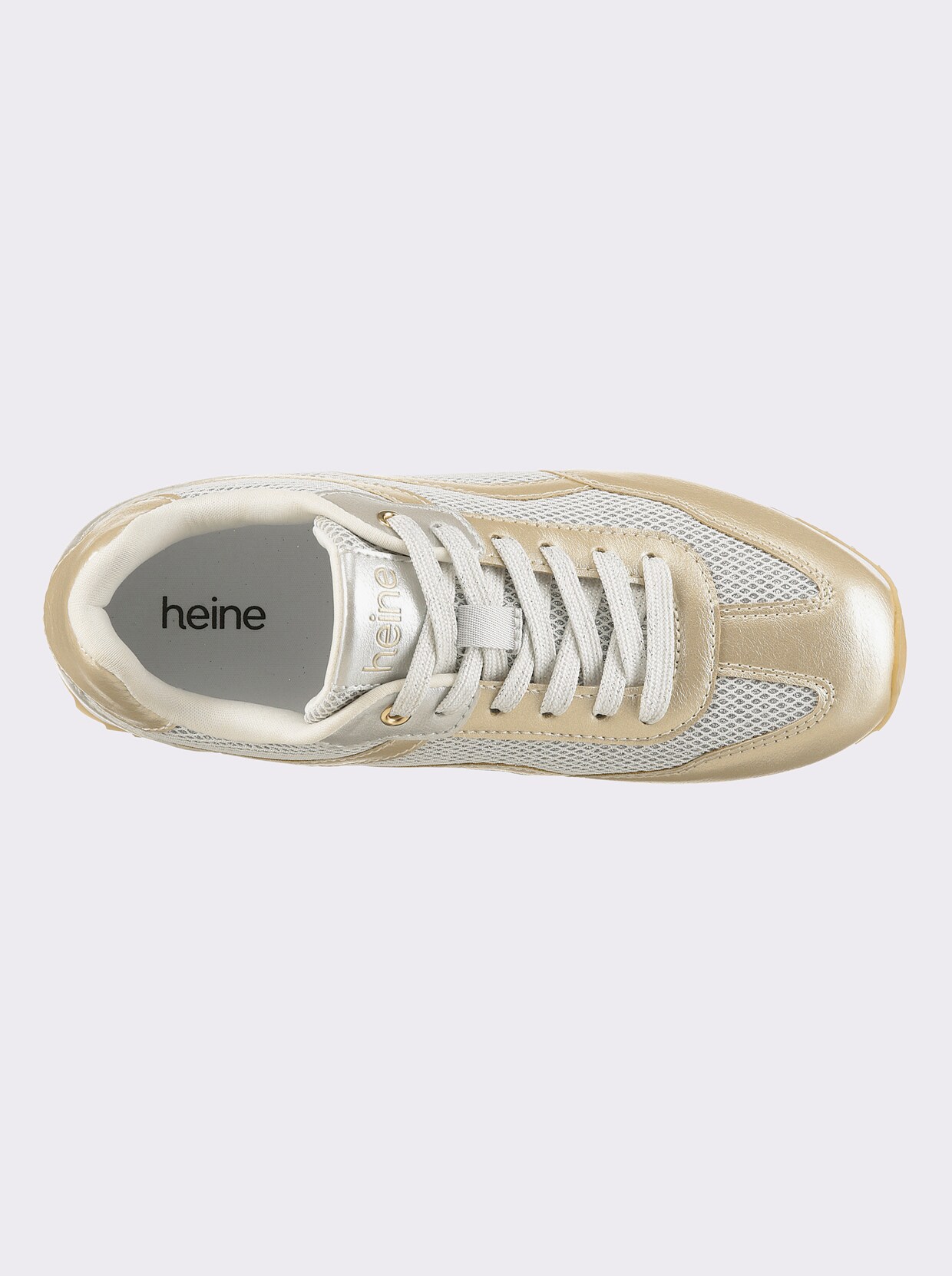 heine Sneaker - weiß-goldfarben