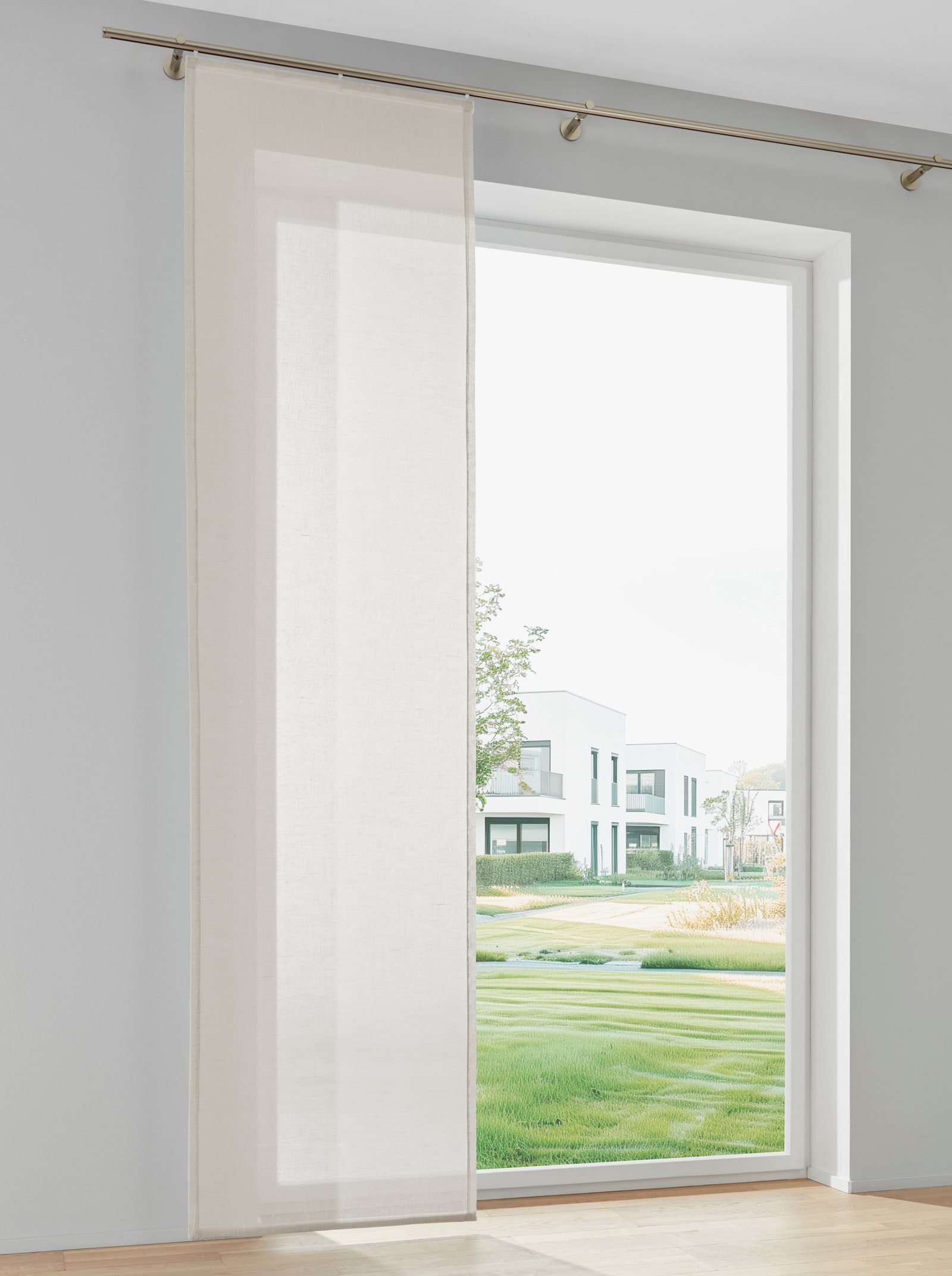 heine home Schiebevorhang in Leinen-Optik - beige