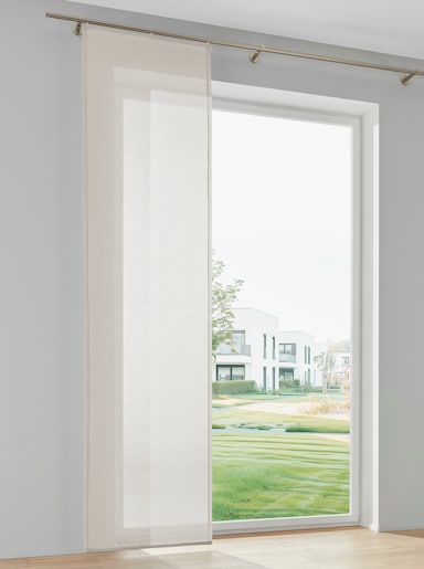 heine home Schiebevorhang in Leinen-Optik - beige