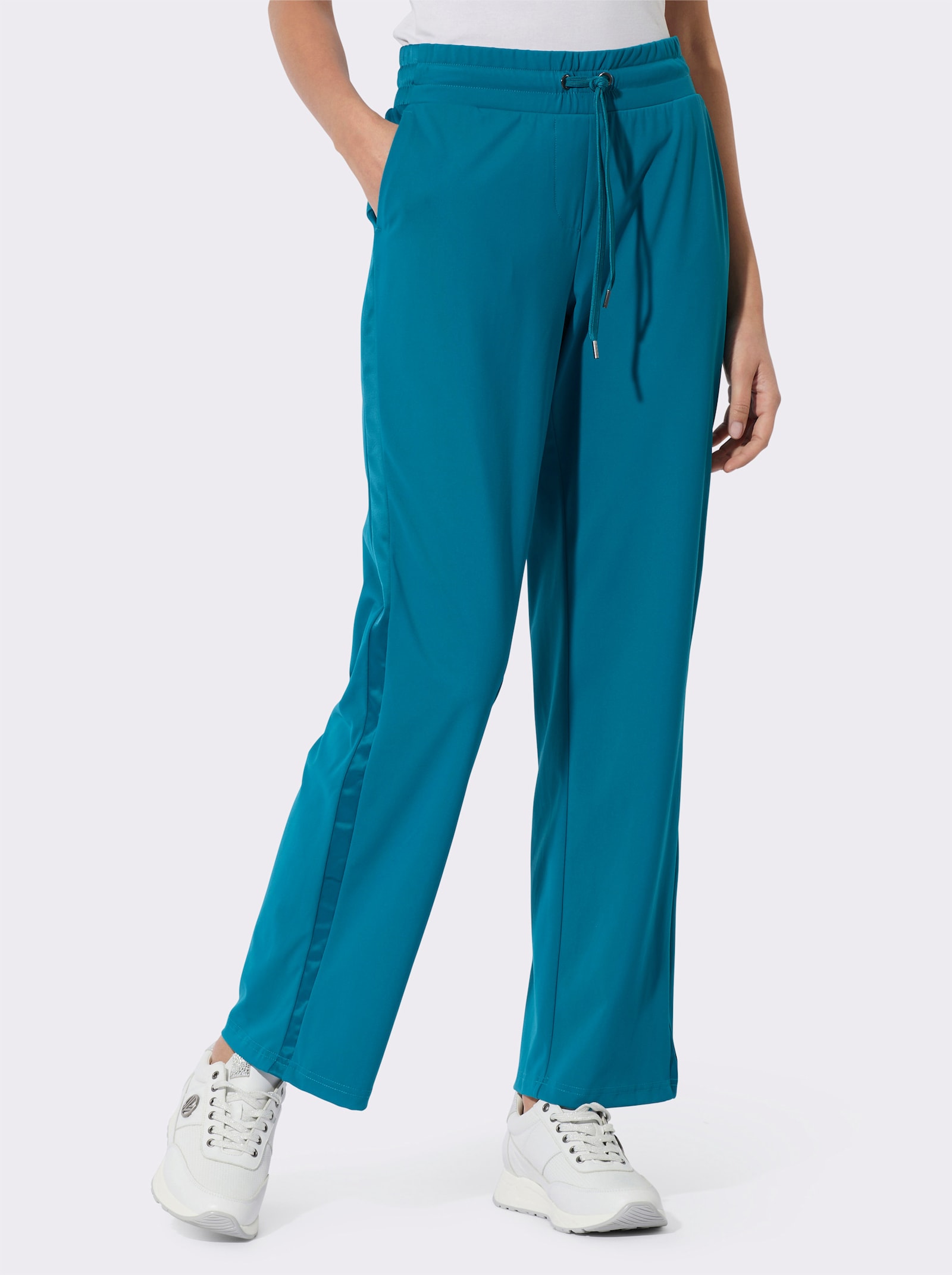 Jerseyhose mit Web-Einsatz seitlich - aquapetrol