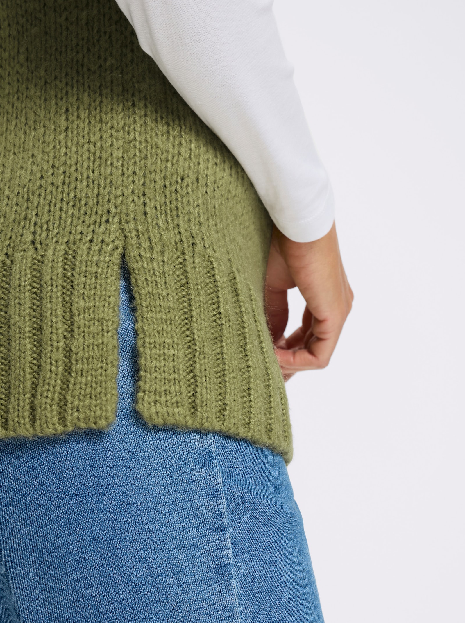 Pullunder mit Stehkragen - schilf