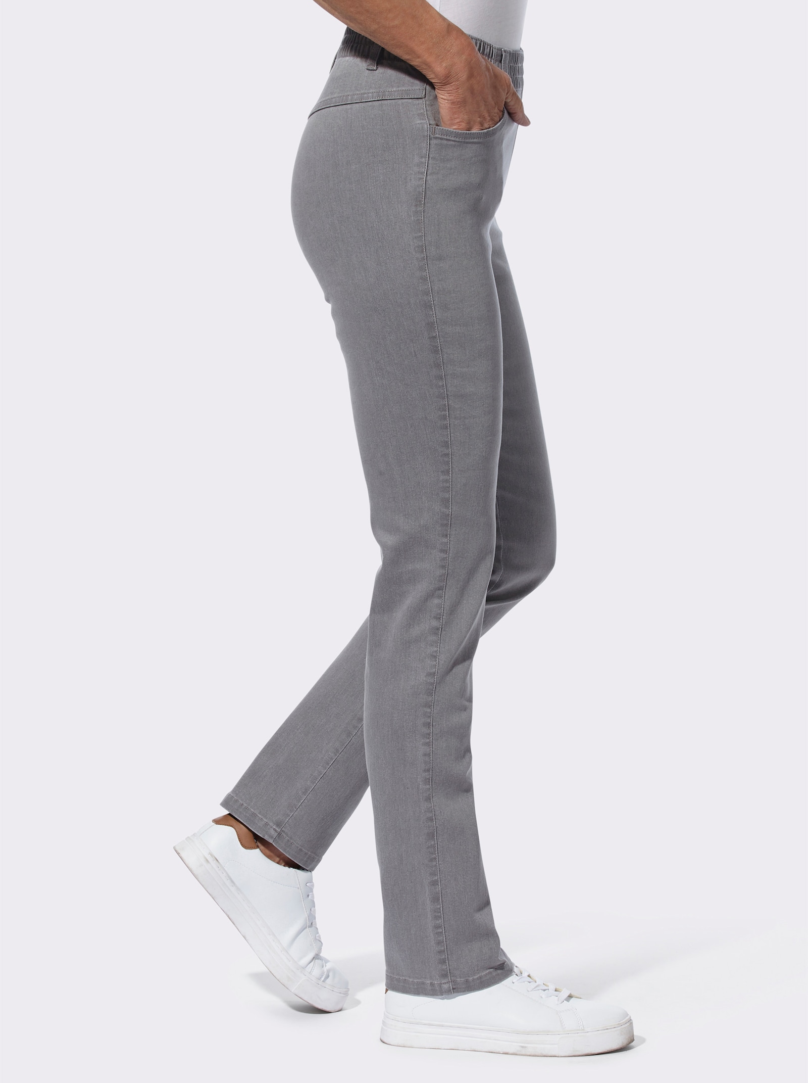 Jeans in Stretch-Qualität - grey-denim + black denim