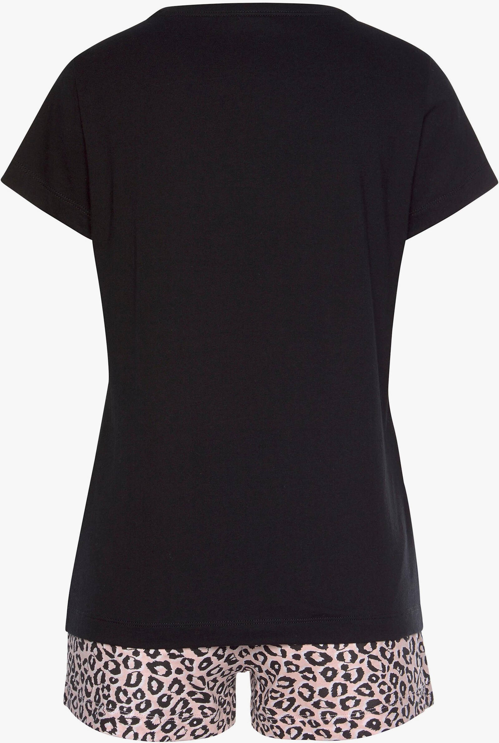 s.Oliver Pyjama court - rose clair-noir