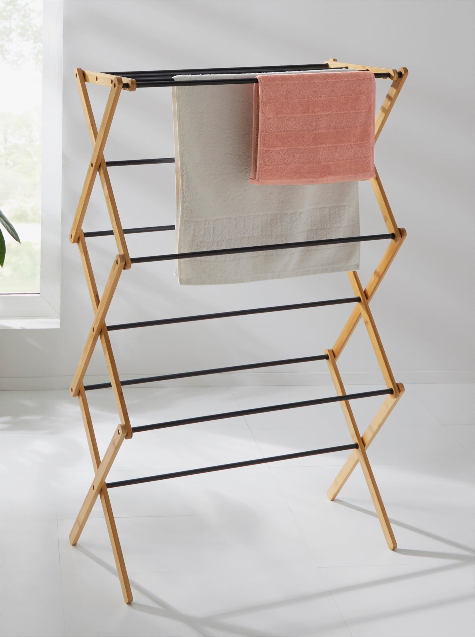 heine home Séchoir à linge - naturel-noir