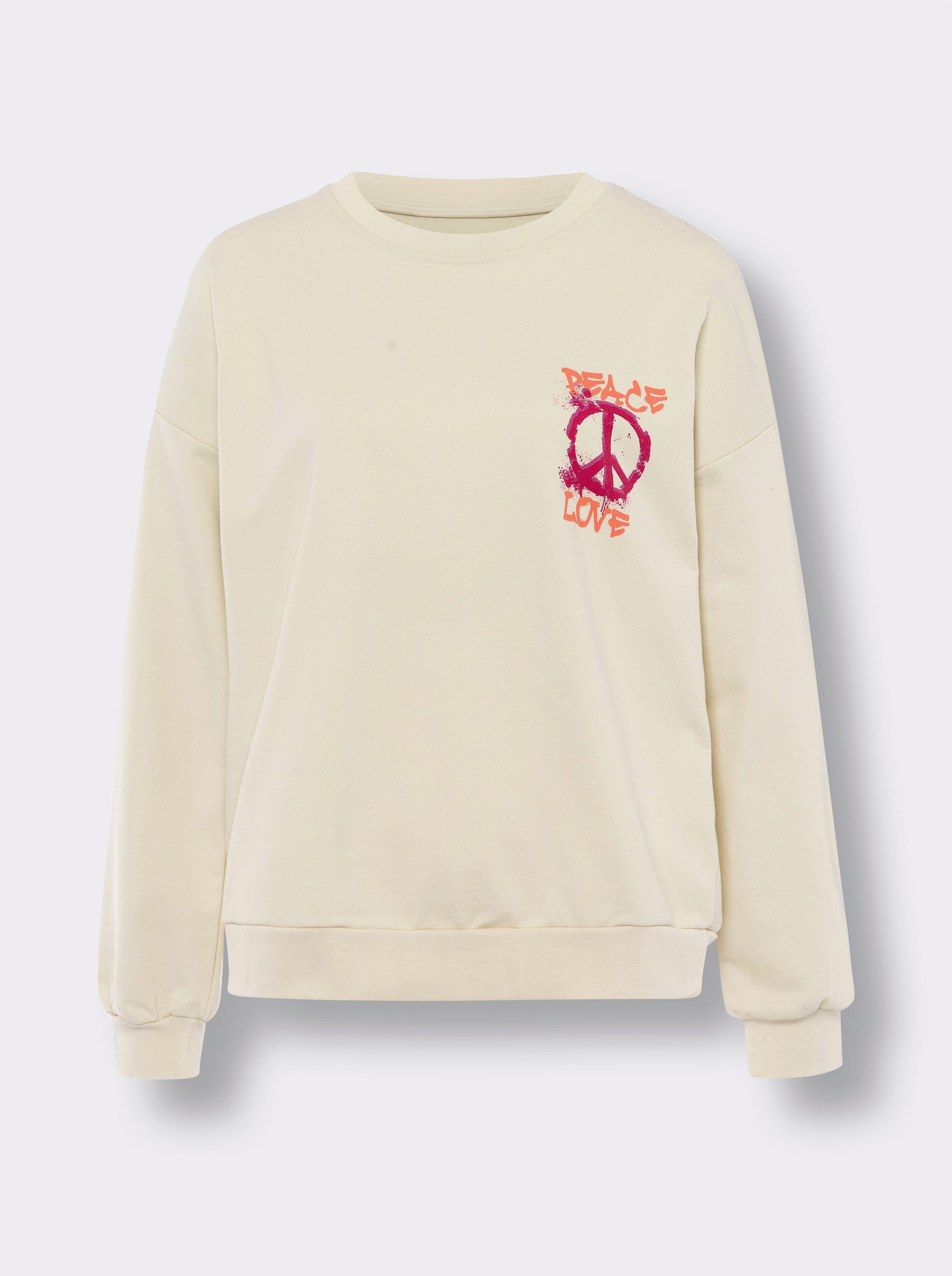 heine Sweatshirt met op dessin geplaatste print - zand