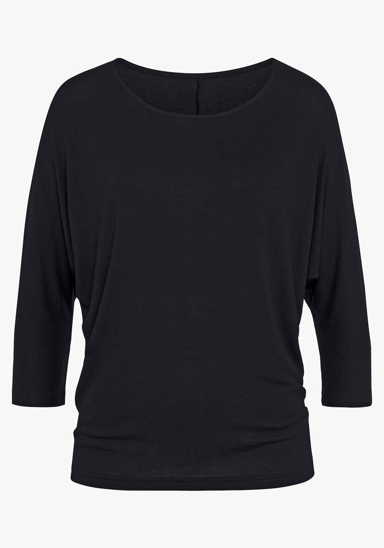 LASCANA Shirt met 3/4-mouw - zwart