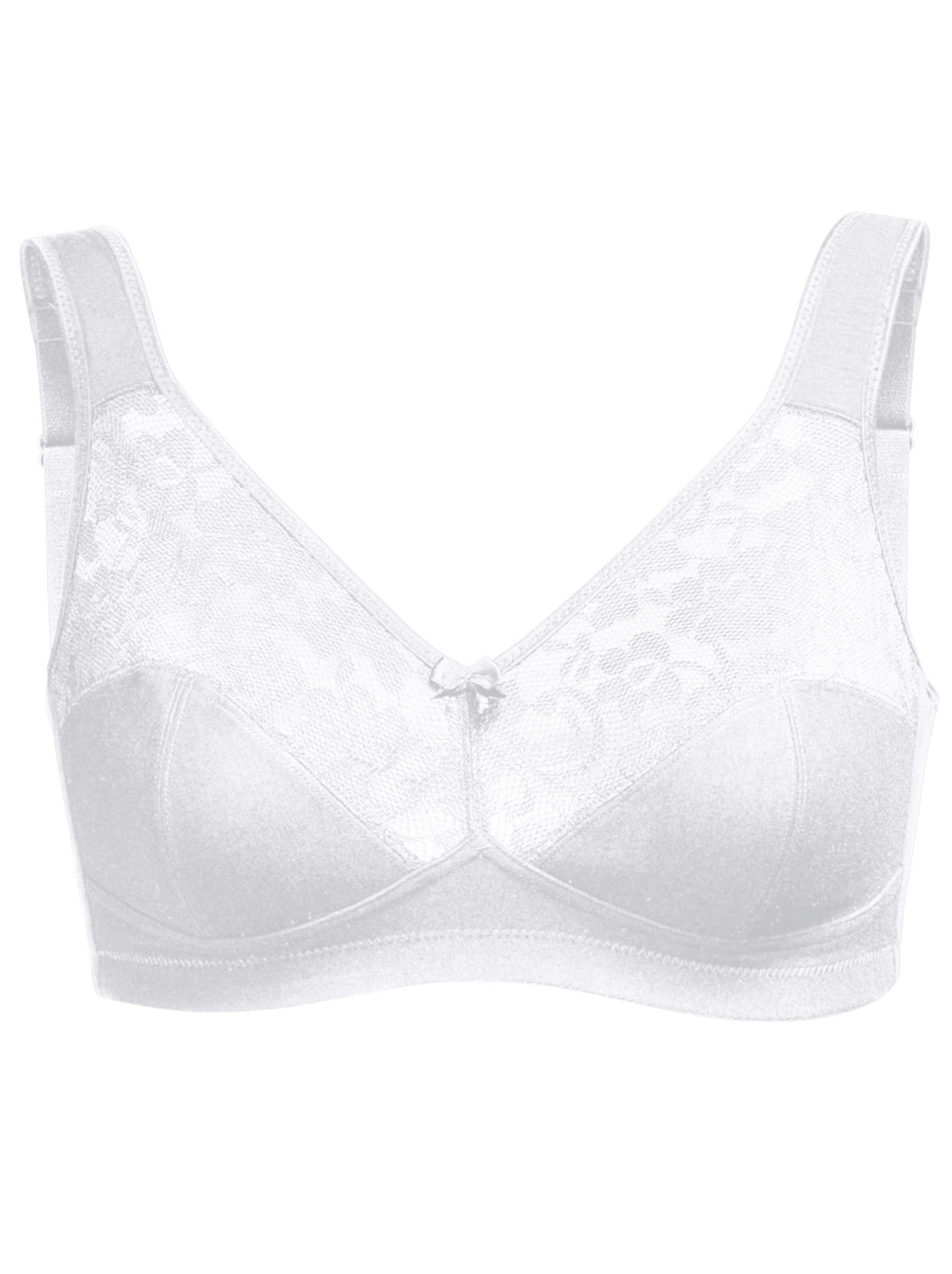 Susa Entlastungs-BH ohne Bügel - weiß + schwarz