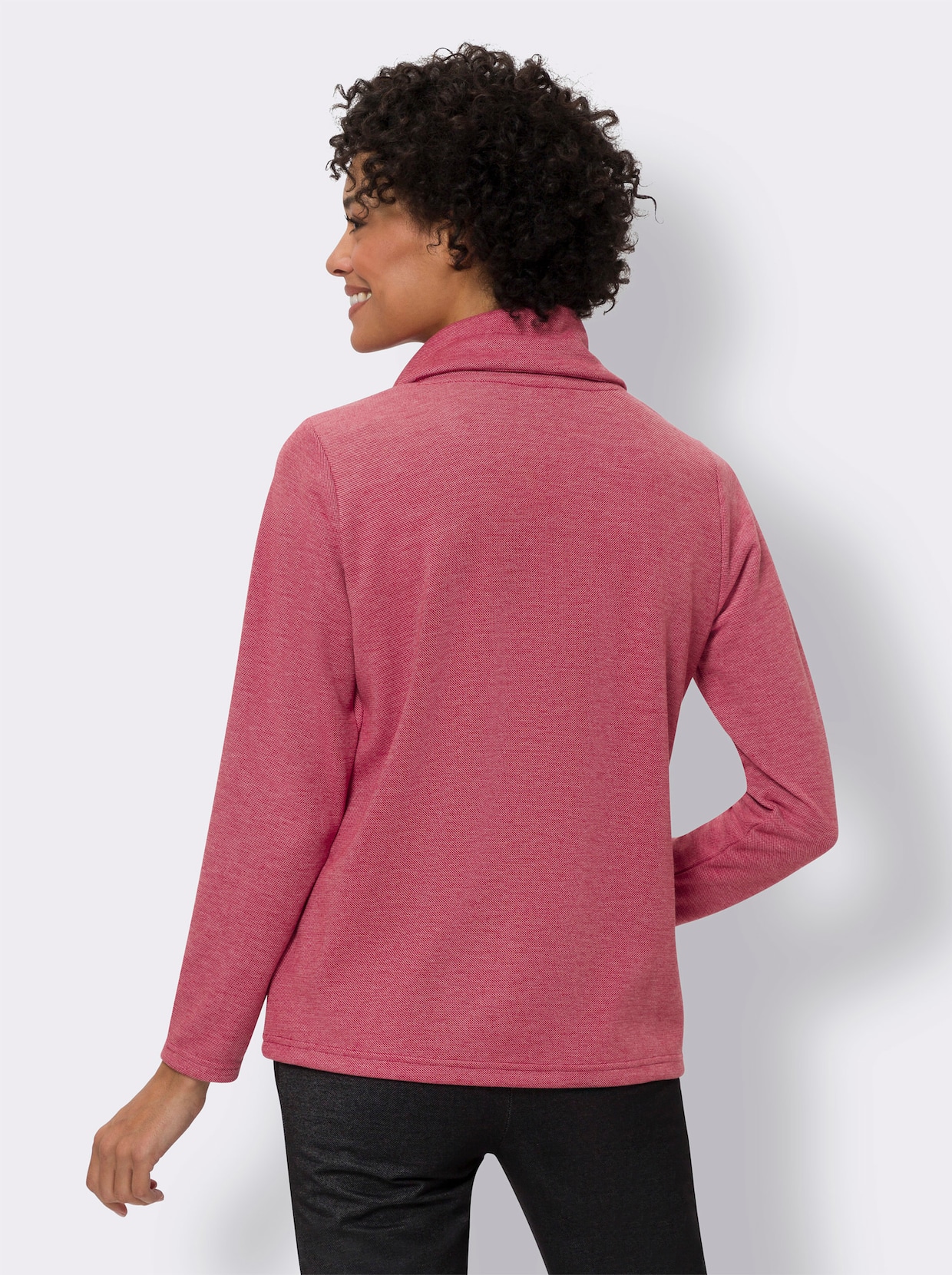 Sweatshirt - rood gemêleerd