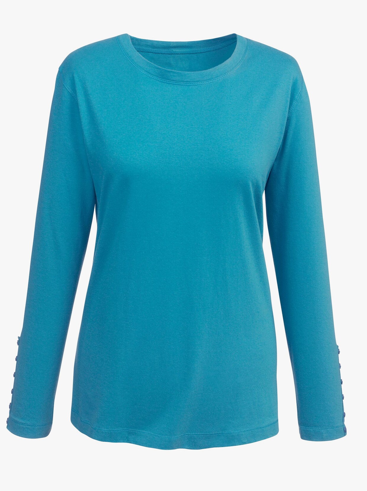 Shirt met lange mouwen - turquoise