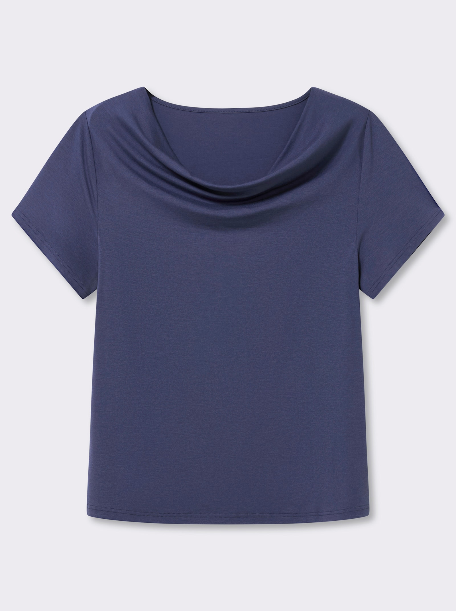 Wasserfallshirt mit kurzen Ärmeln - beere