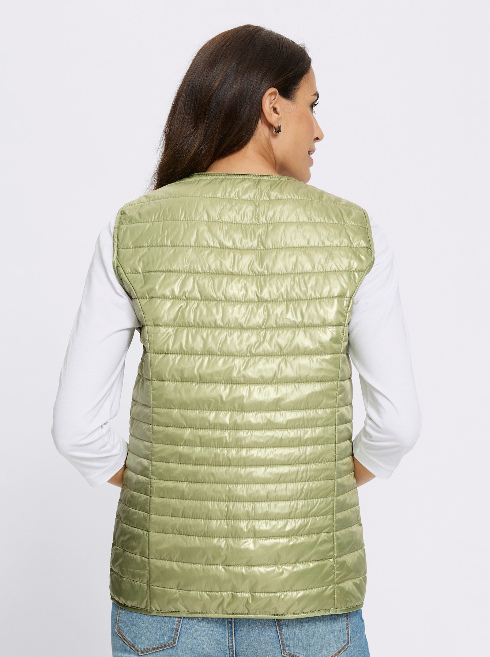 Prošívaná vesta s lehkým vatováním - rákosová