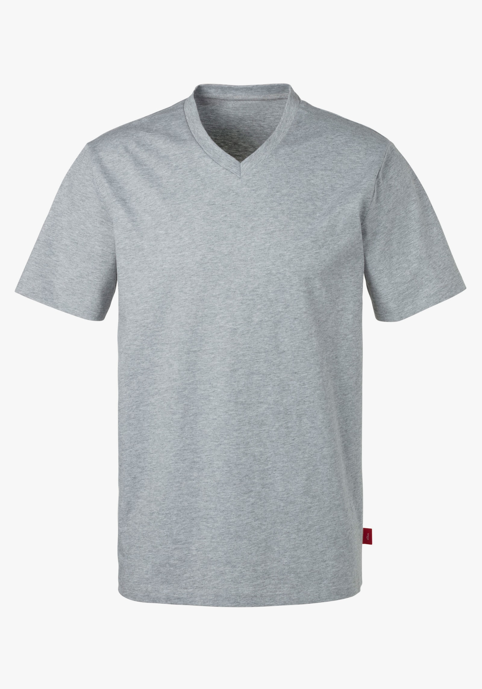 s.Oliver T-Shirt - grau-meliert, navy, schwarz