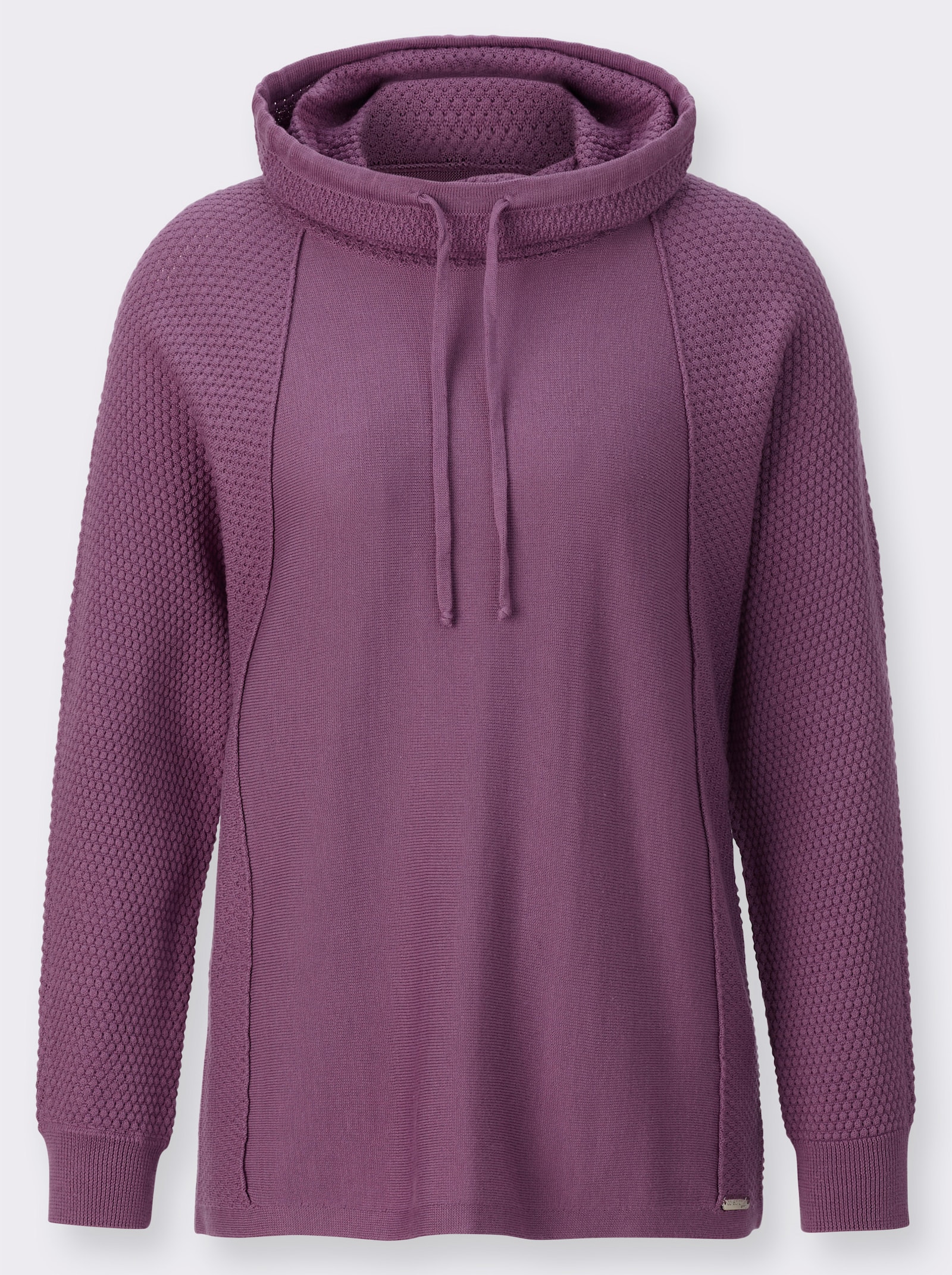 Pullover mit Waffel-Struktur - violett