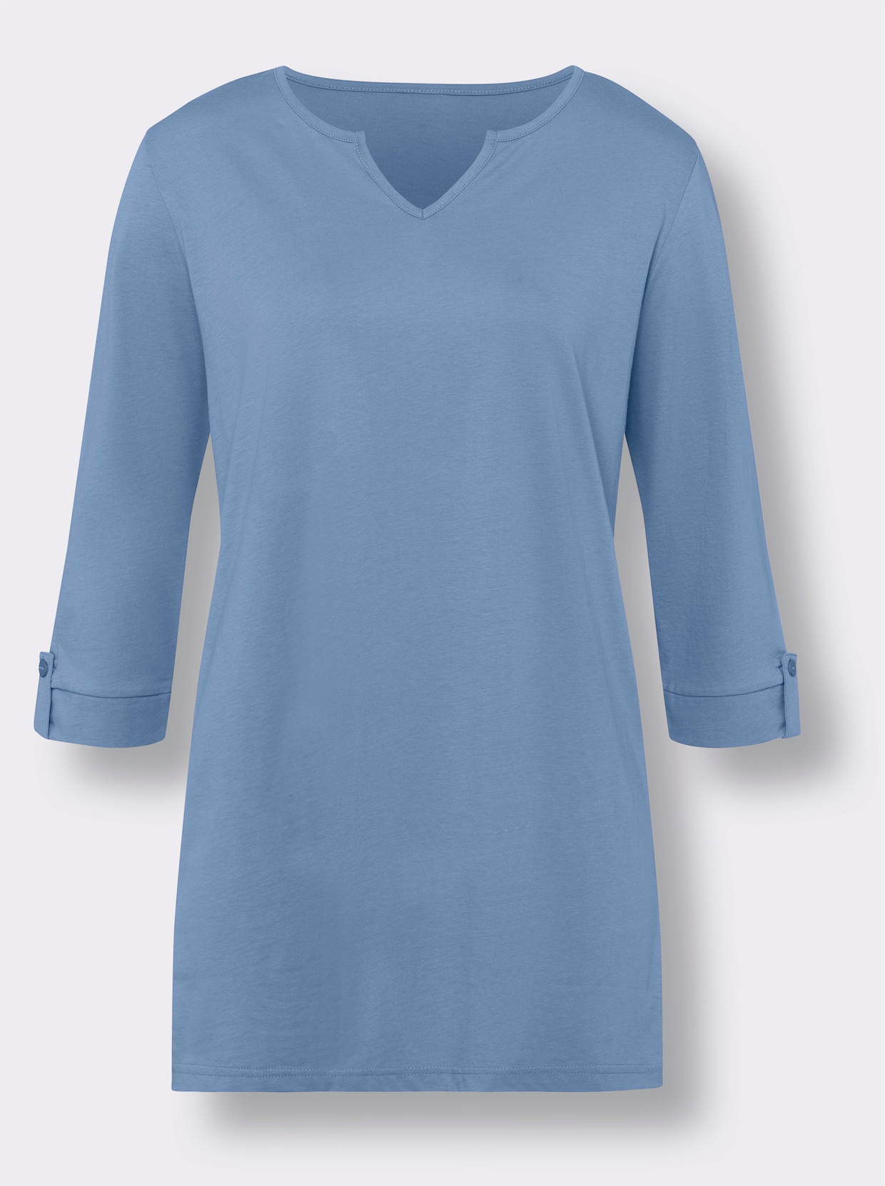 Lang shirt - hemelsblauw