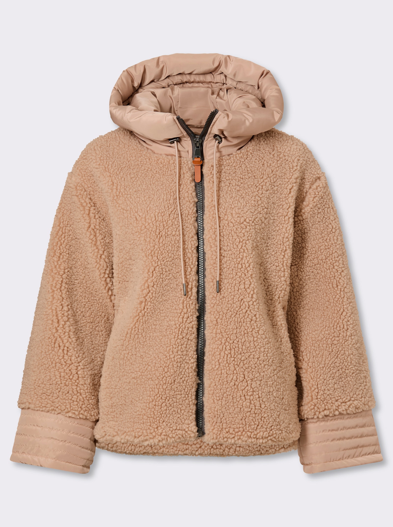 heine Jacke aus Fell-Imitat - beige
