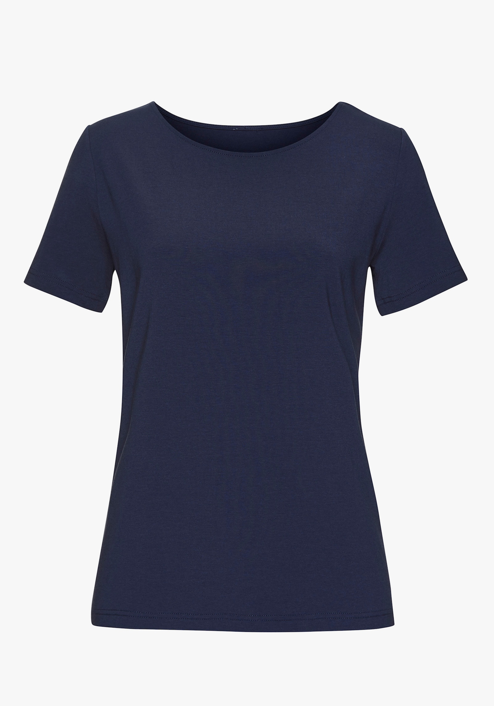 LASCANA T-shirt - hibiscus, navy
