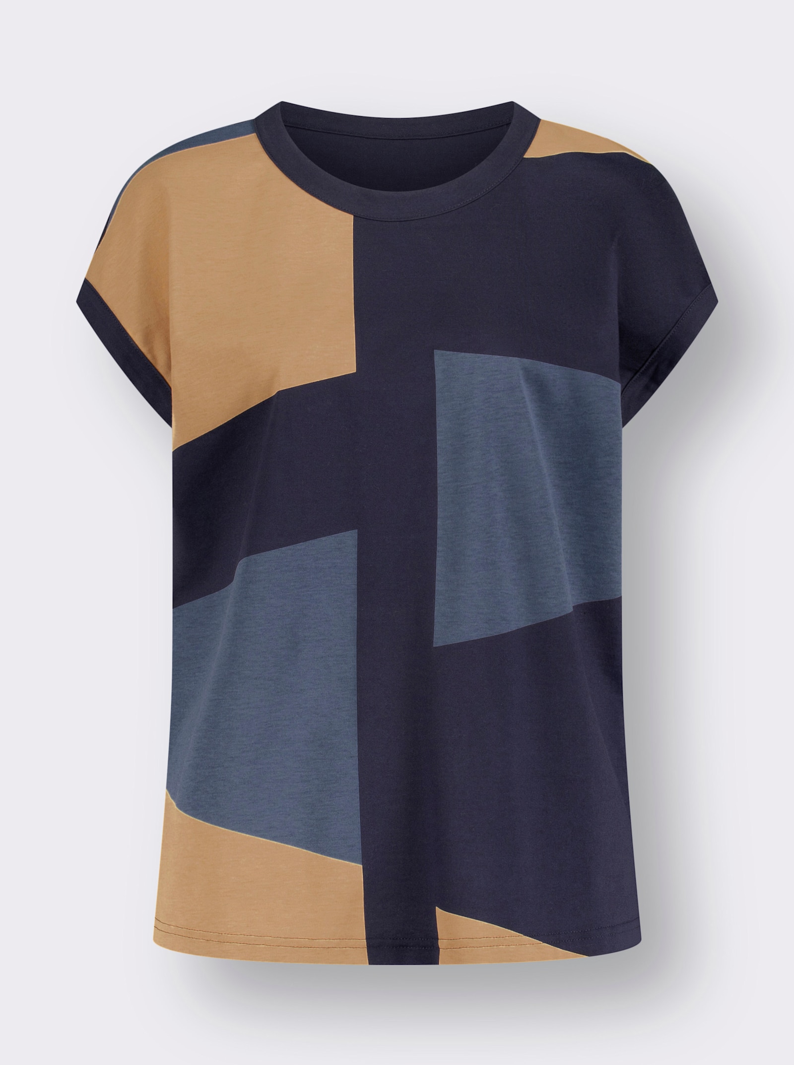 Tričko s krátkým rukávem a grafickým potiskem - námořnická-velbloudí-potisk