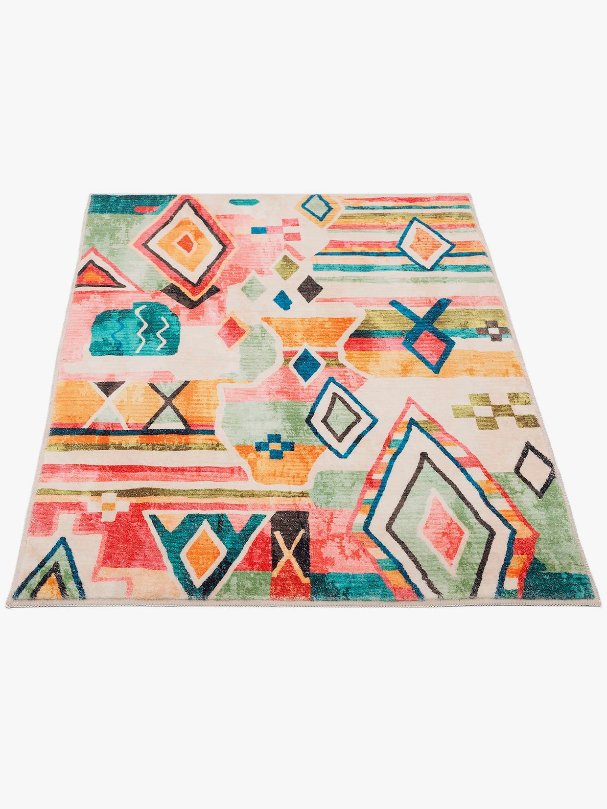 Theko Badematte - natur-bunt