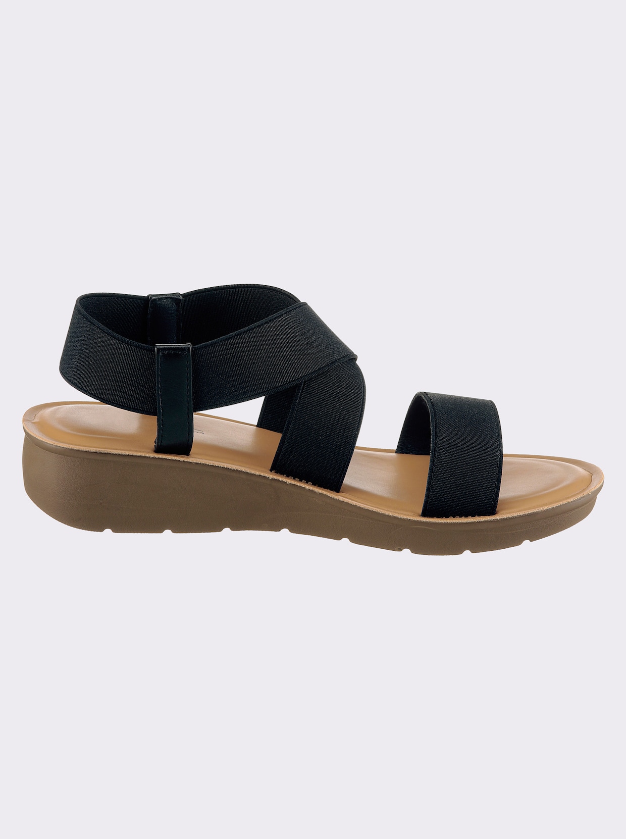 Sandalette Obermaterial aus Textil - schwarz