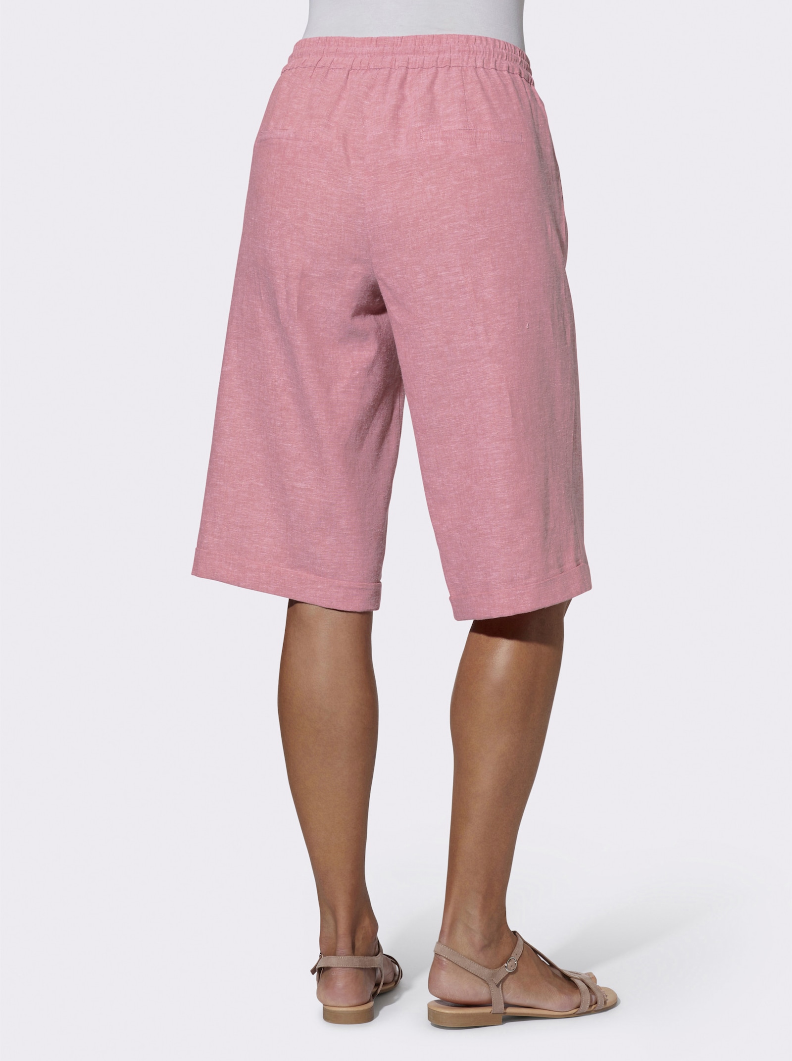 Bermudas in Melange-Optik - flamingo-meliert