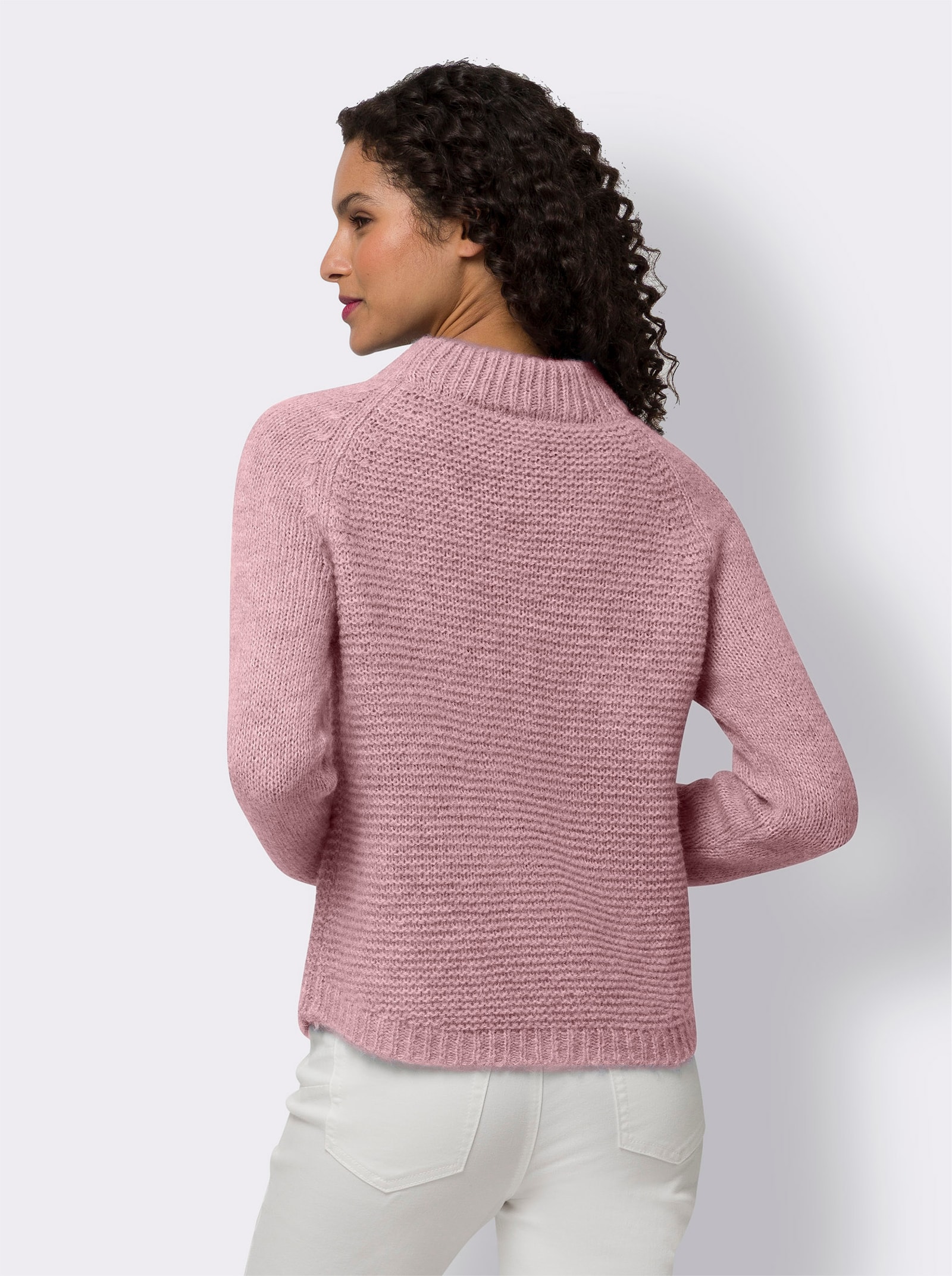 heine Strickpullover mit Raglan-Ärmel - hortensie