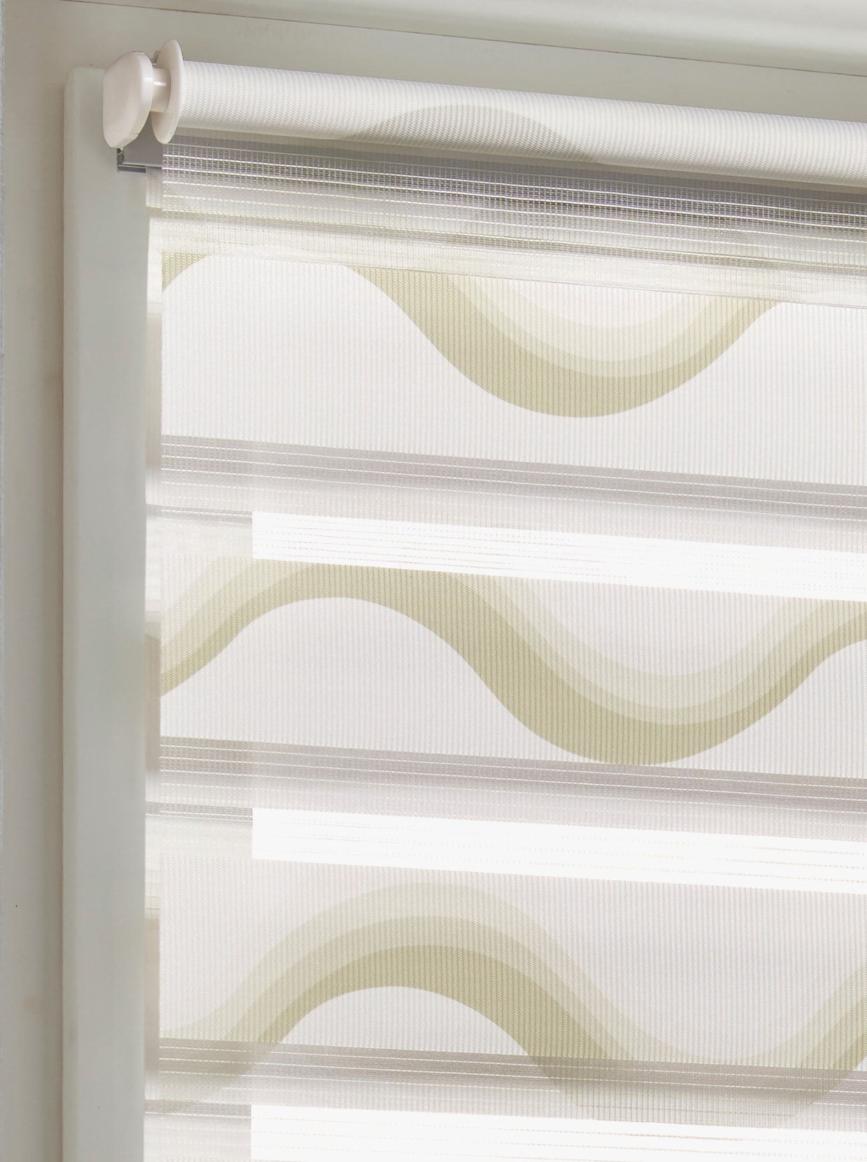 heine home Doppelrollo - weiß-beige