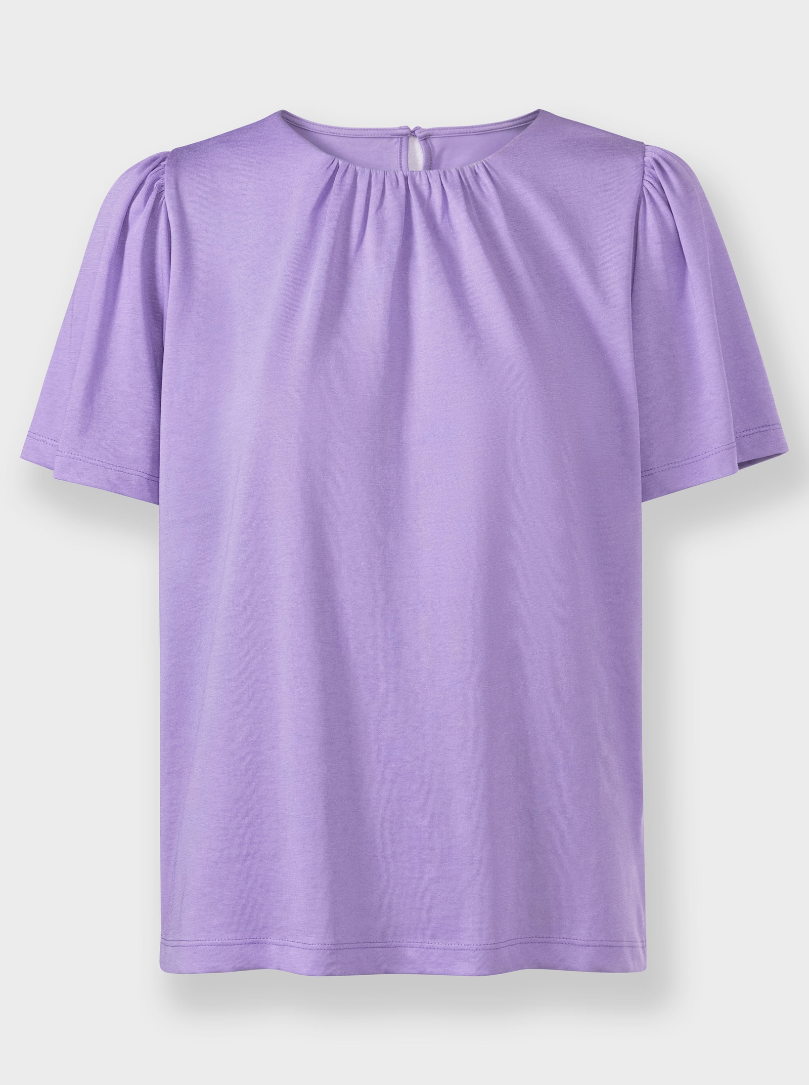 heine Kurzarmshirt mit Flügelärmeln - lavendel