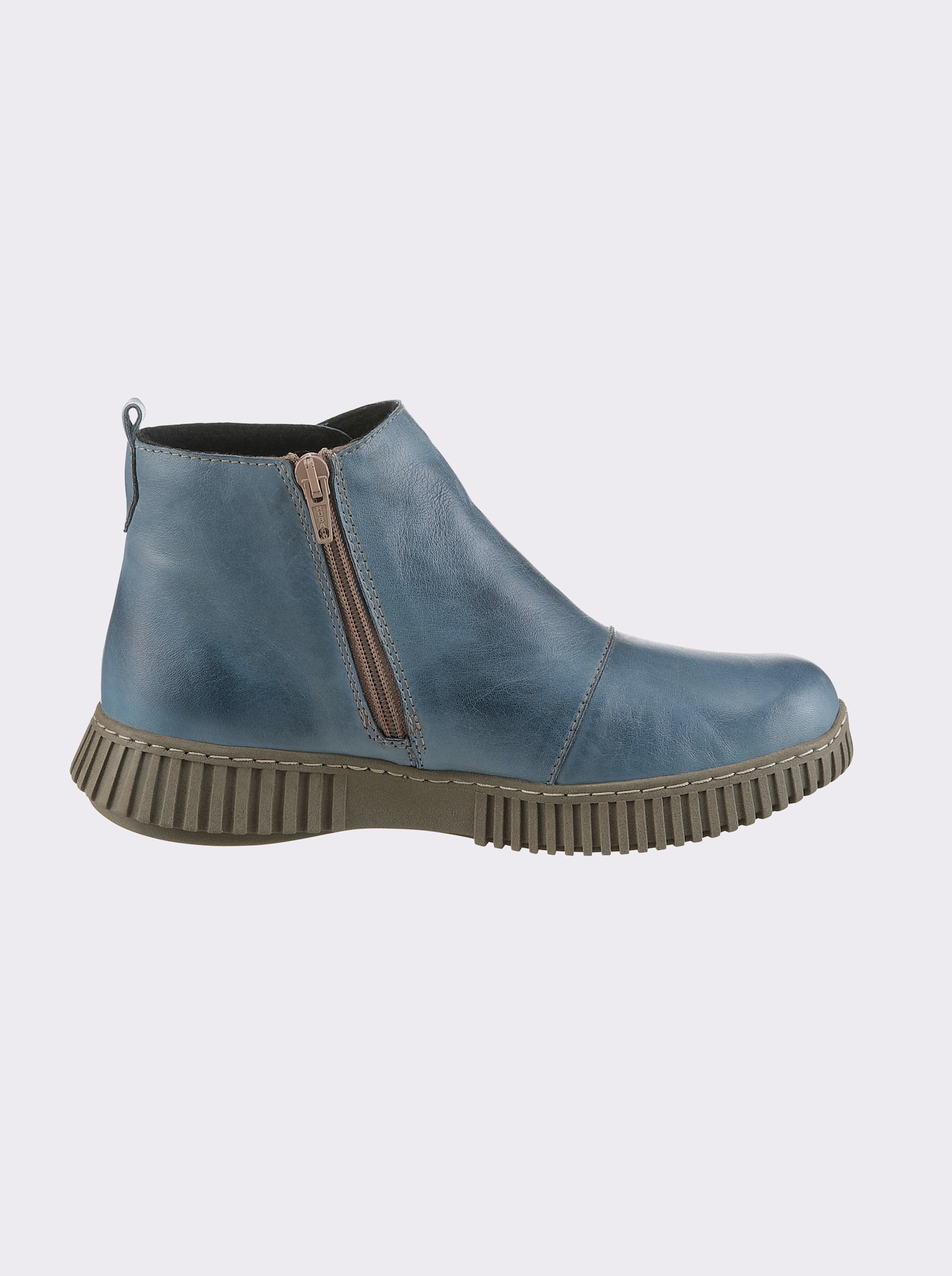 Gemini Stiefelette mit Warmfutter - taubenblau