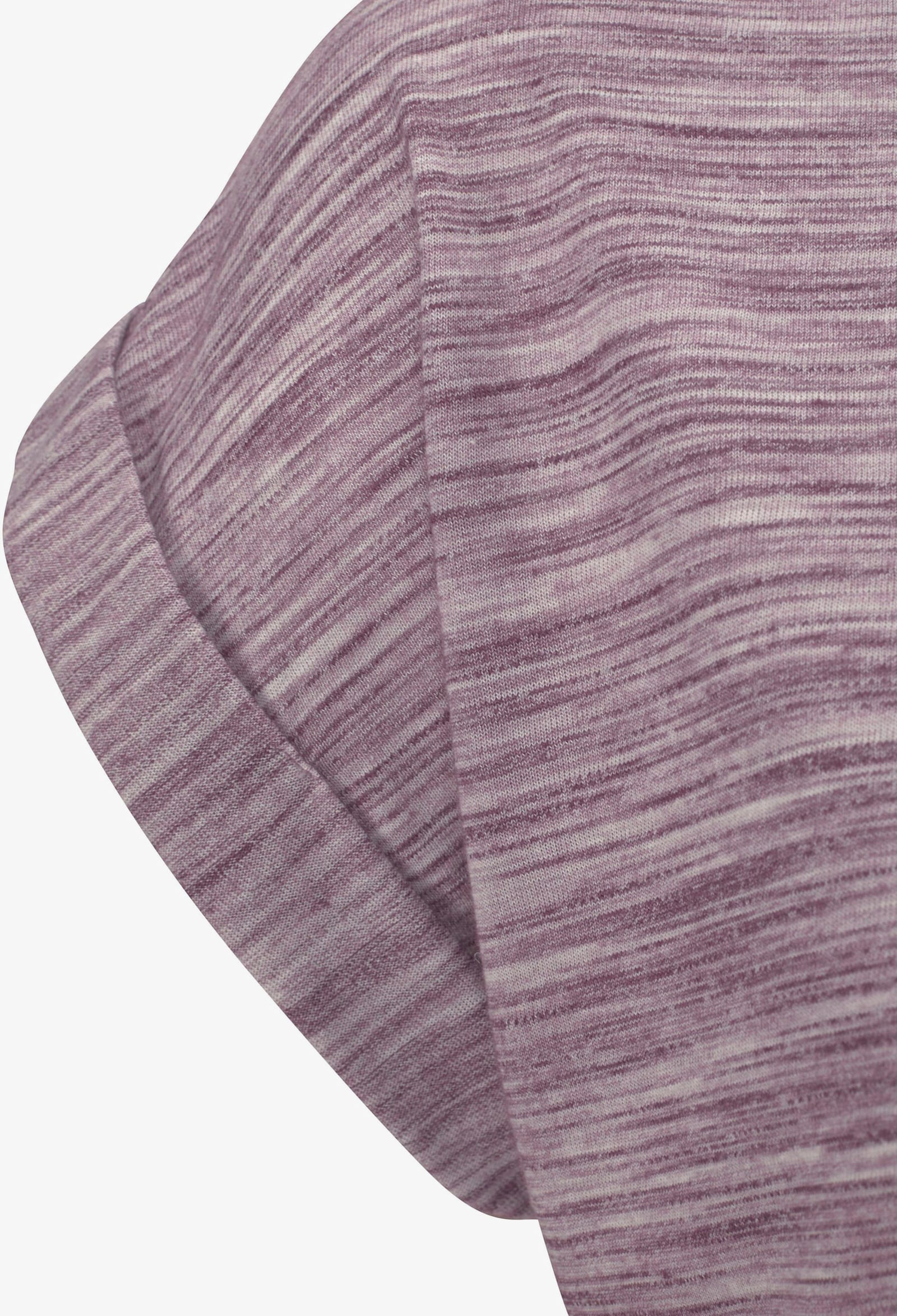 Beachtime Kurzarmshirt - beere-meliert, grau-meliert