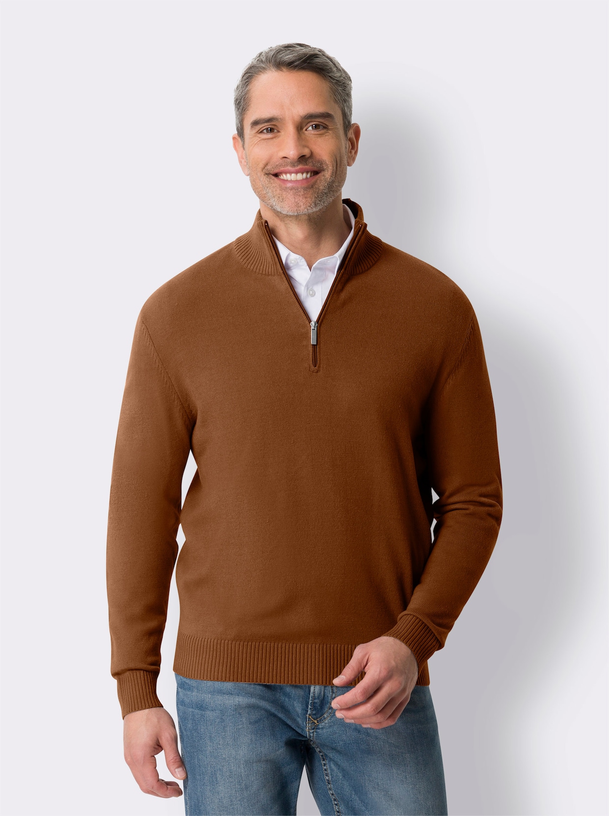 Tricotvest - cognac