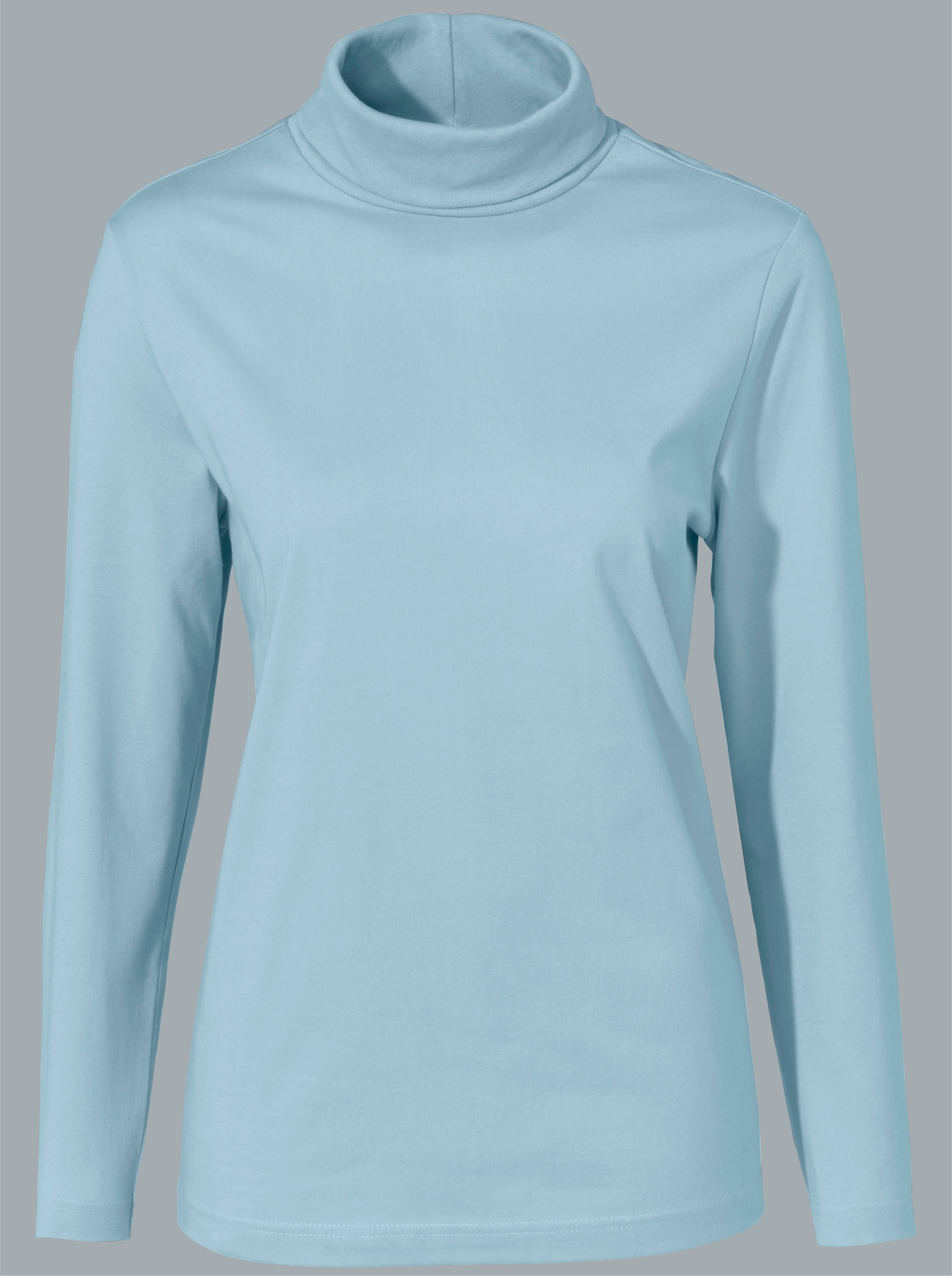 Rollkragen Shirt günstig Kaufen-Rollkragenshirt in wintertürkis von heine. Rollkragenshirt in wintertürkis von heine <![CDATA[Shirtrolli – ein Basic, das in jede Garderobe gehört.]]>. 