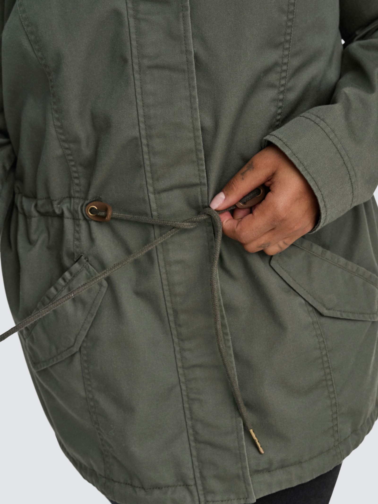 ONLY CARMAKOMA Parka - kambaba