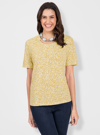 Shirt - vanille geprint