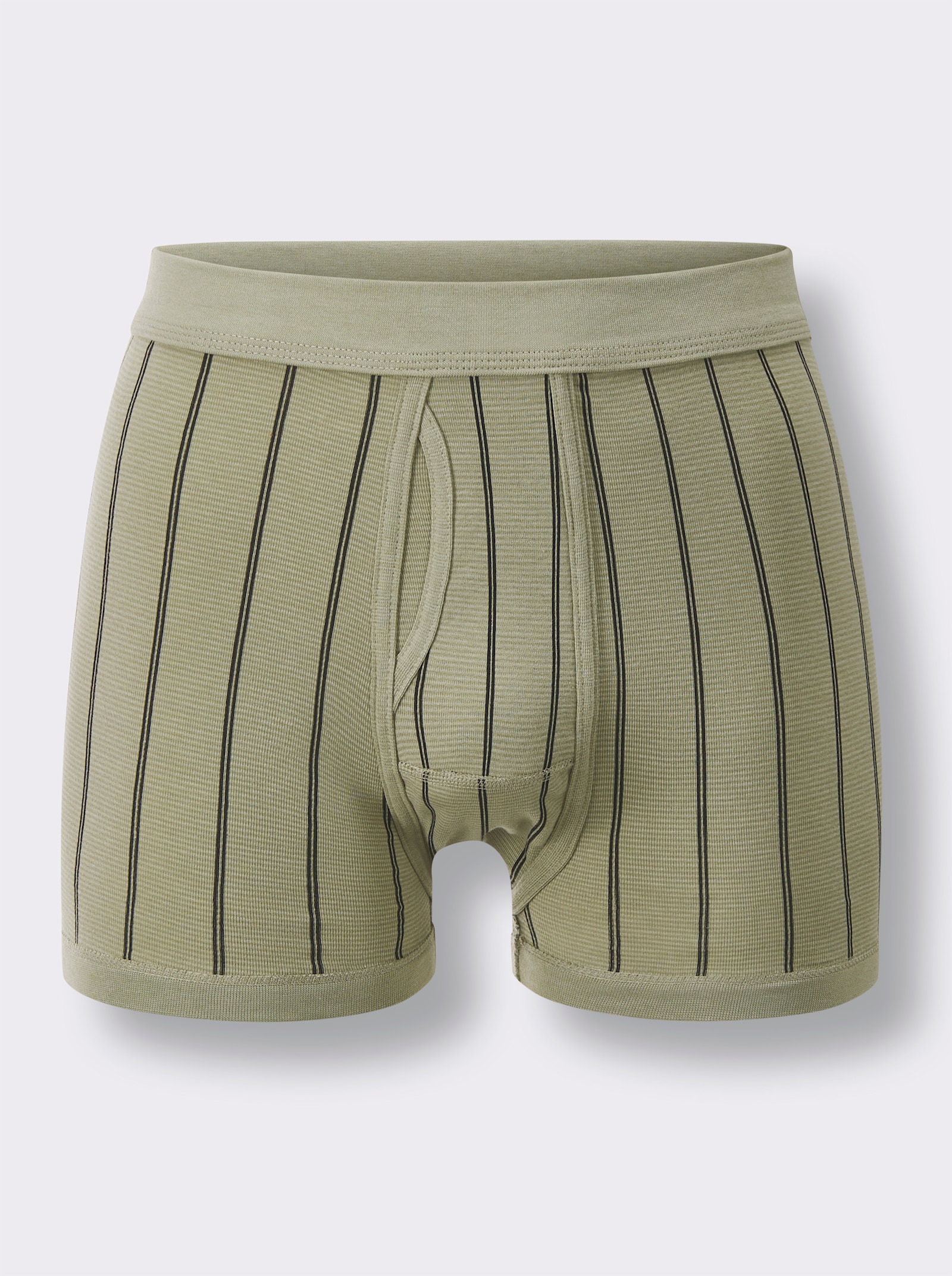 wäschepur men Boxerky - khaki-proužek