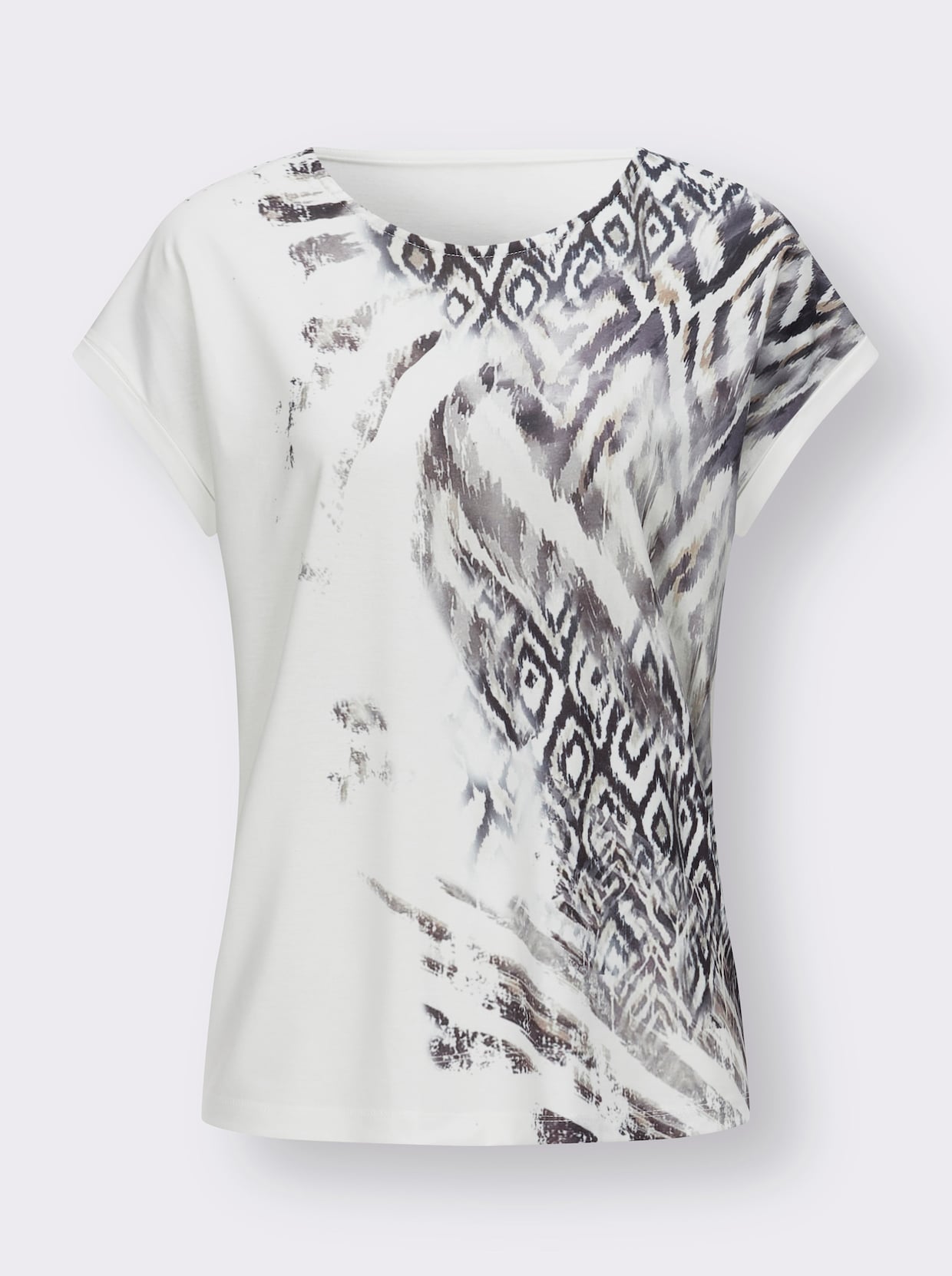 Shirt met print - ecru geprint