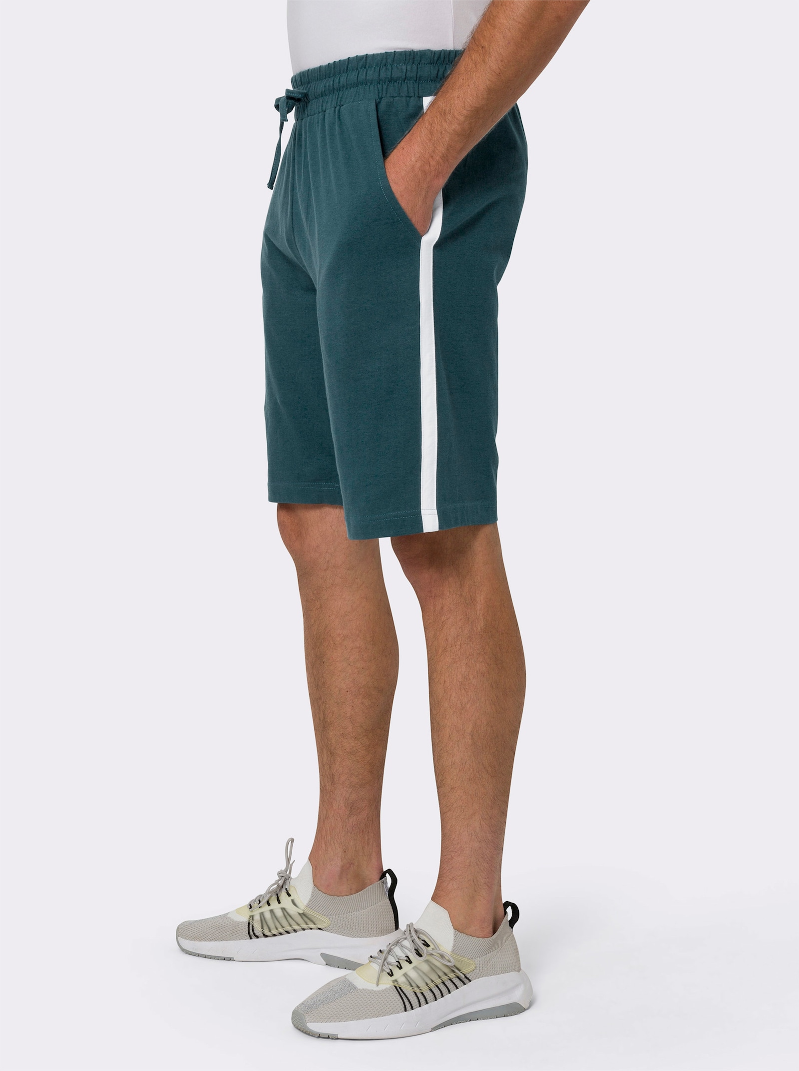 Kalhoty pro volný čas v balení po 2 kusech - námořnická modrá + petrolejová