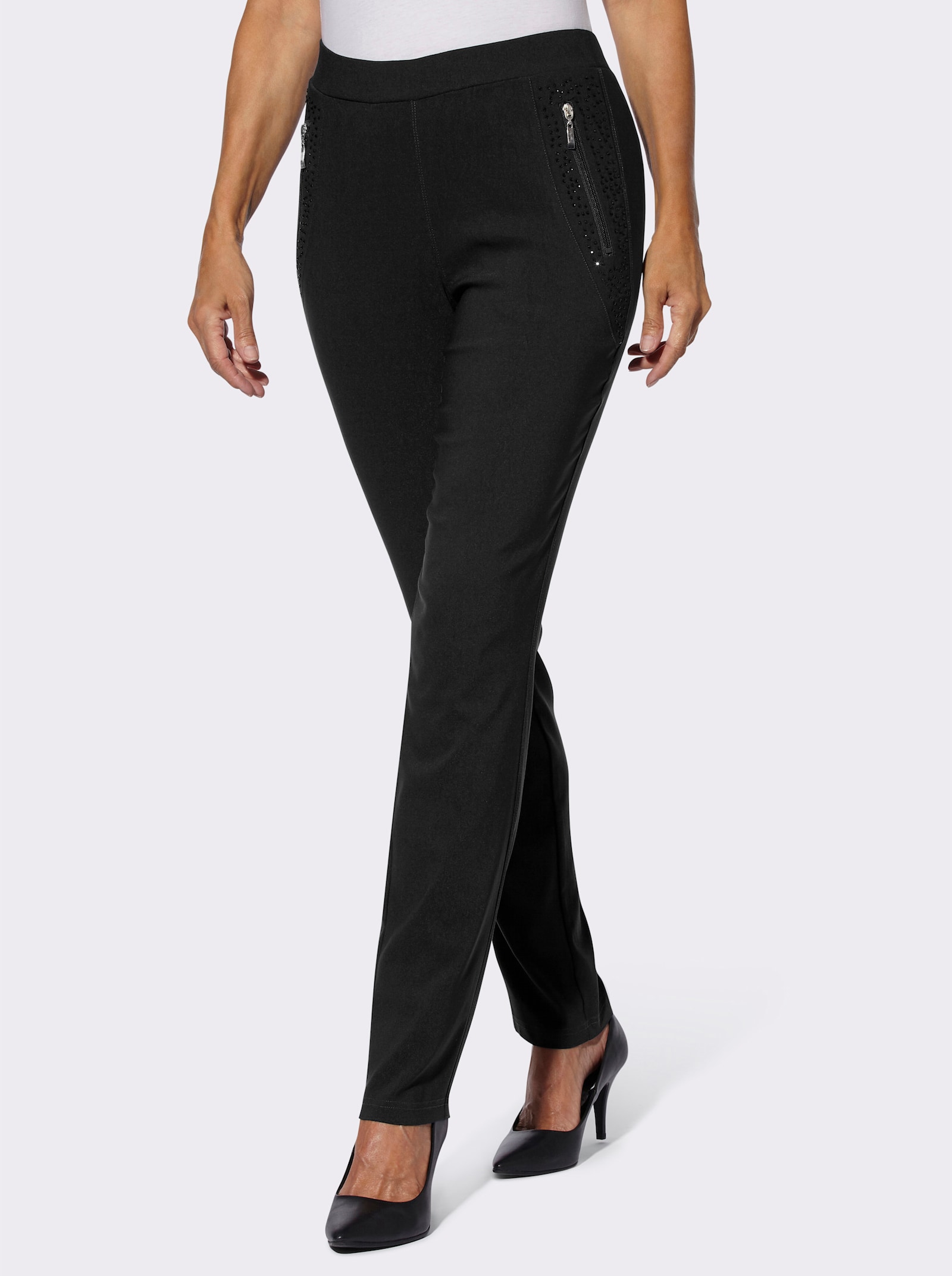 Bengalinhose mit Shaping-Effekt - schwarz