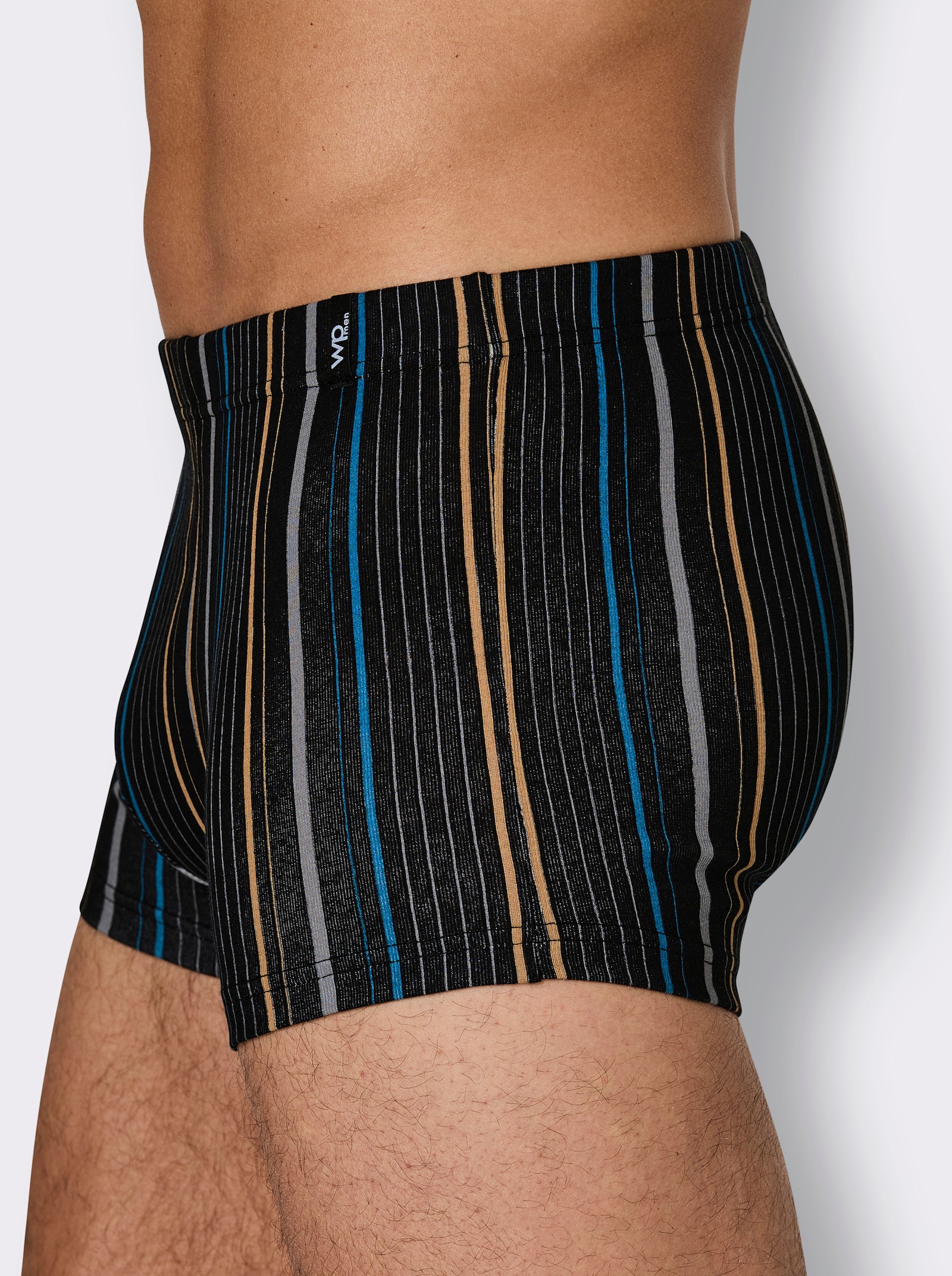 wäschepur men Pants - schwarz + schwarz-gestreift