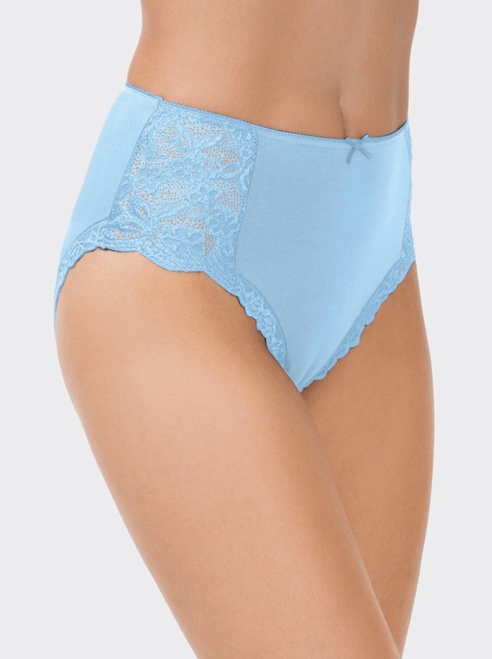wäschepur Taillenslip mit Spitzenbordüre - farbig-sortiert