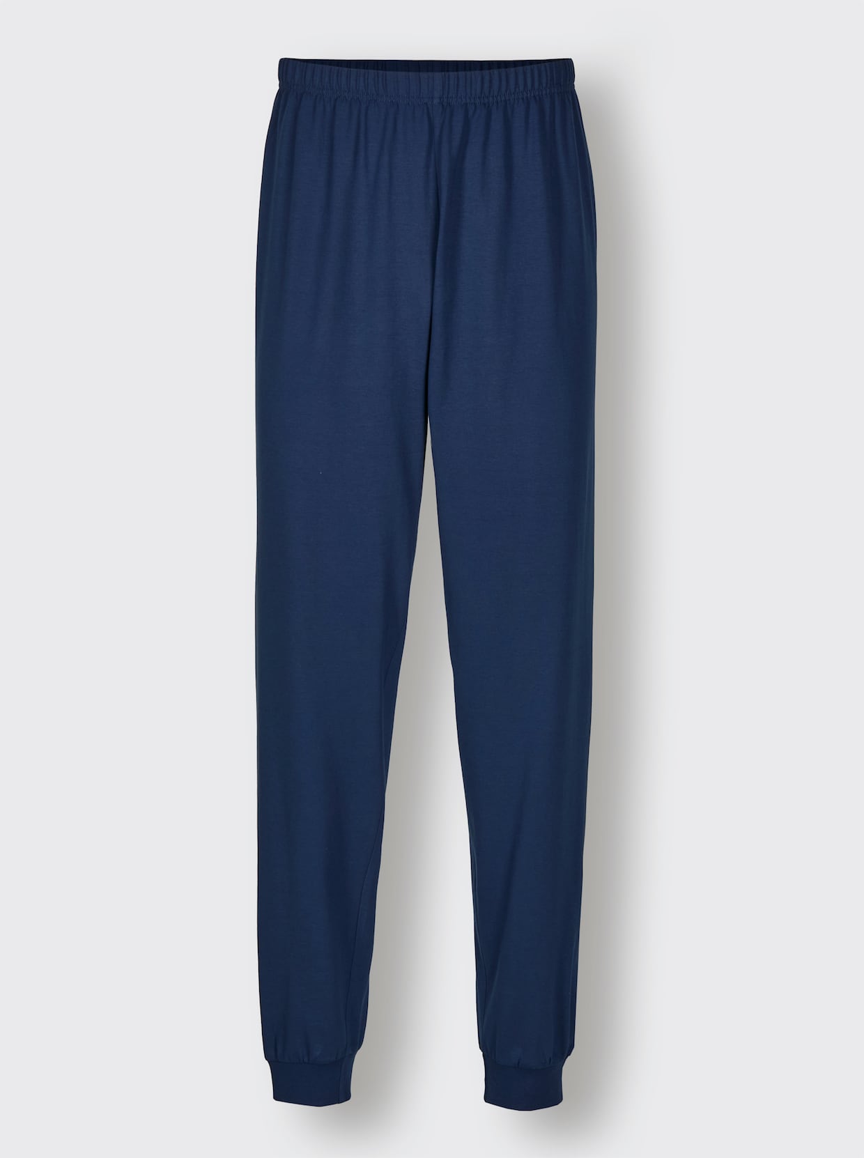 wäschepur men Pyjama - donkerblauw/middenblauw bedrukt