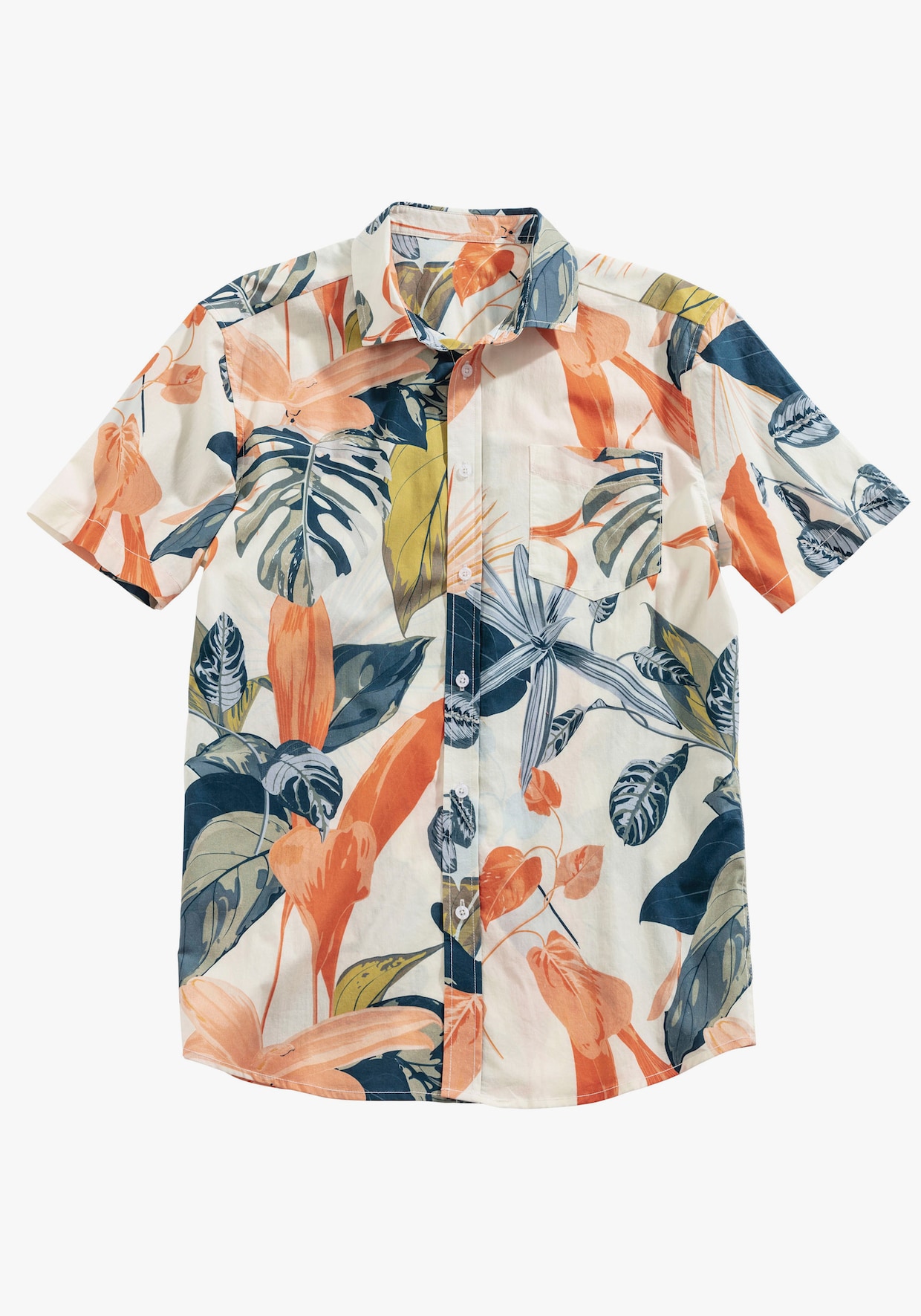 Beachtime Hawaiihemd - creme-bedruckt