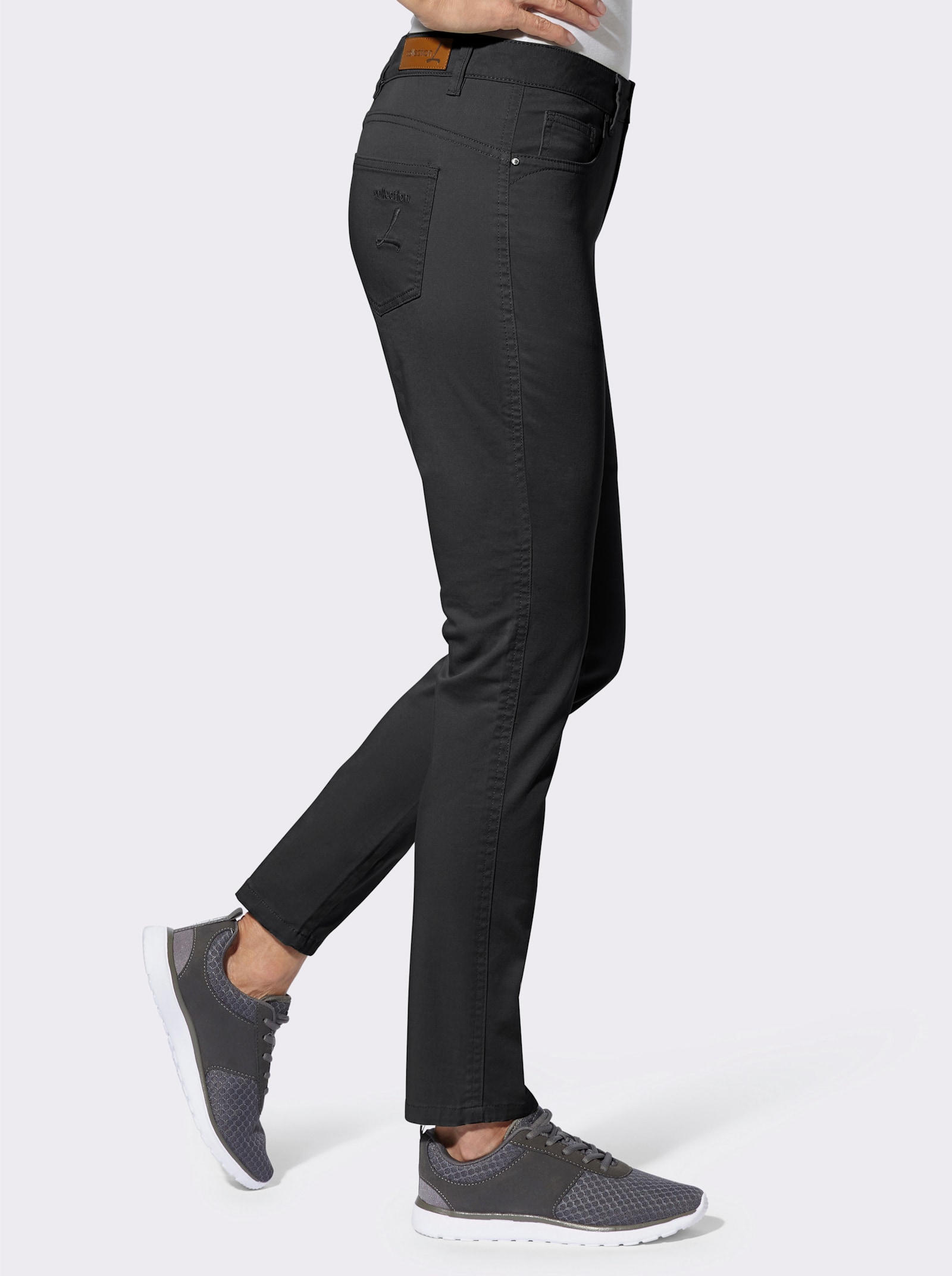 5-Pocket-Hose in Baumwoll-Stretch-Qualität - schwarz