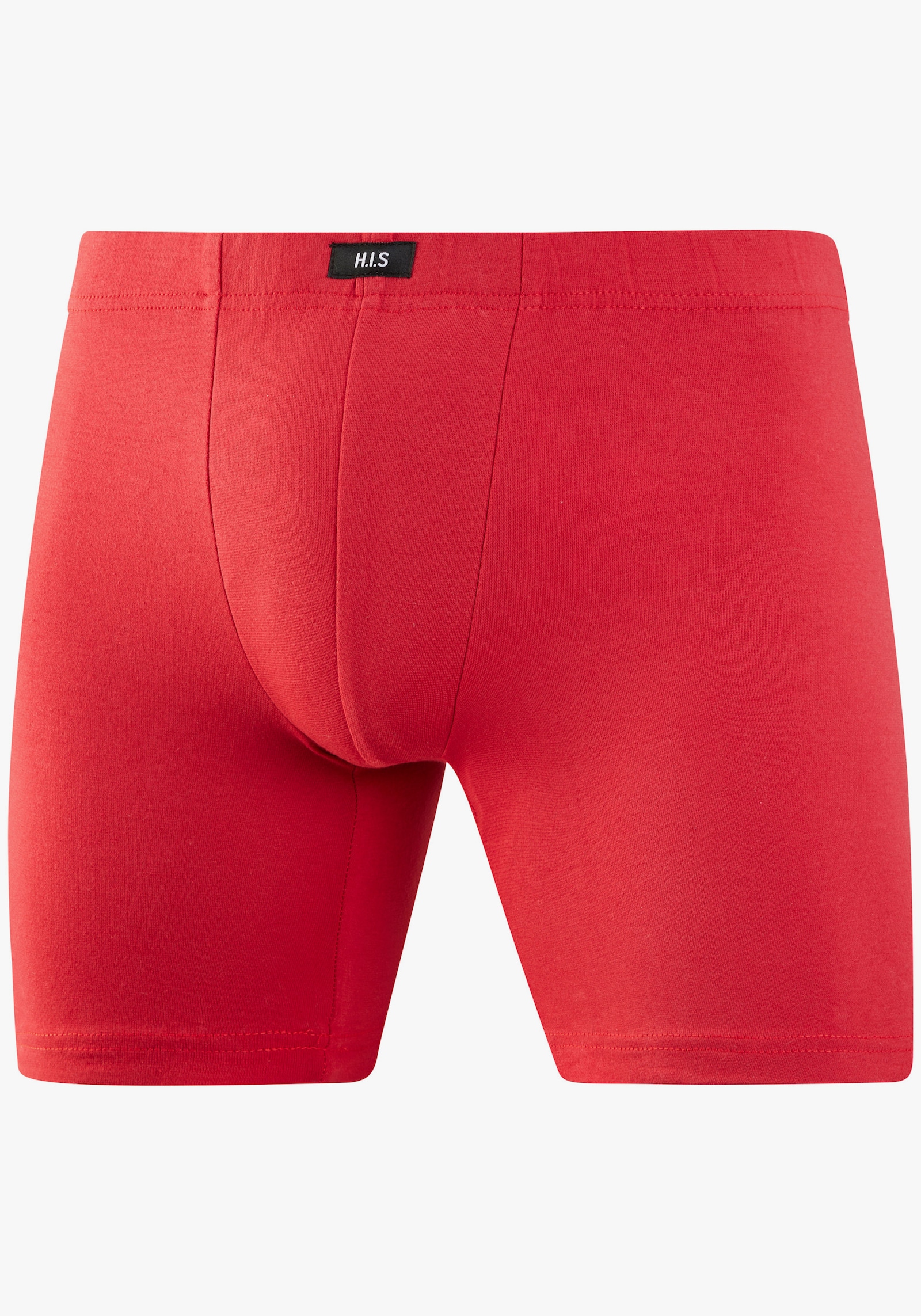 H.I.S Langer Boxer - rot, dunkelblau, hellblau, grau, khaki