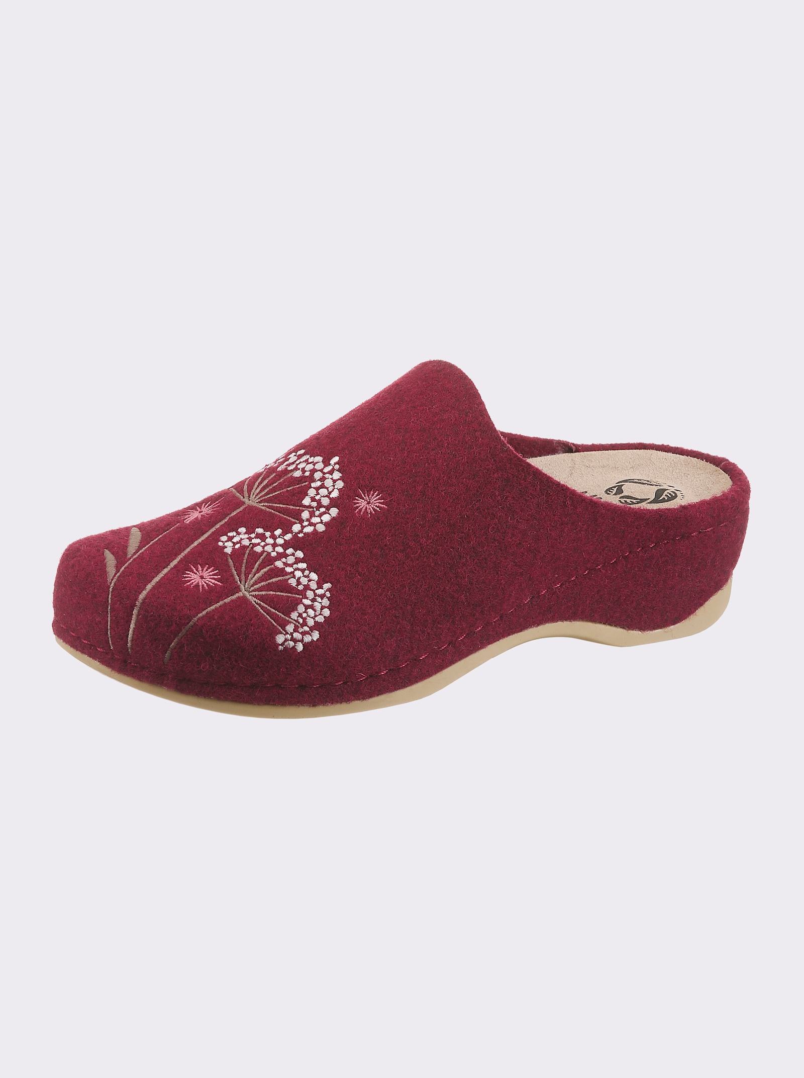 Mubb Pantoffel mit Schrittdämpfung - bordeaux