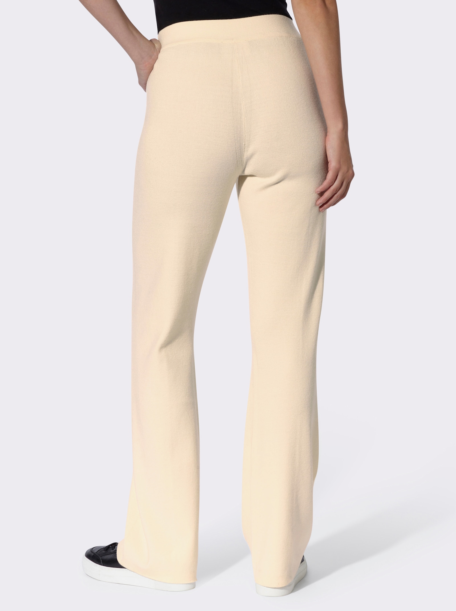 heine Strickhose mit Biesen - champagner