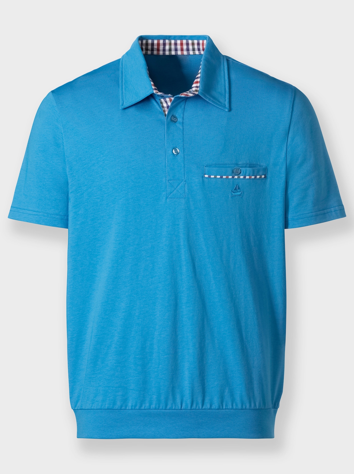 Marco Donati Shirt met korte mouwen - azuurblauw