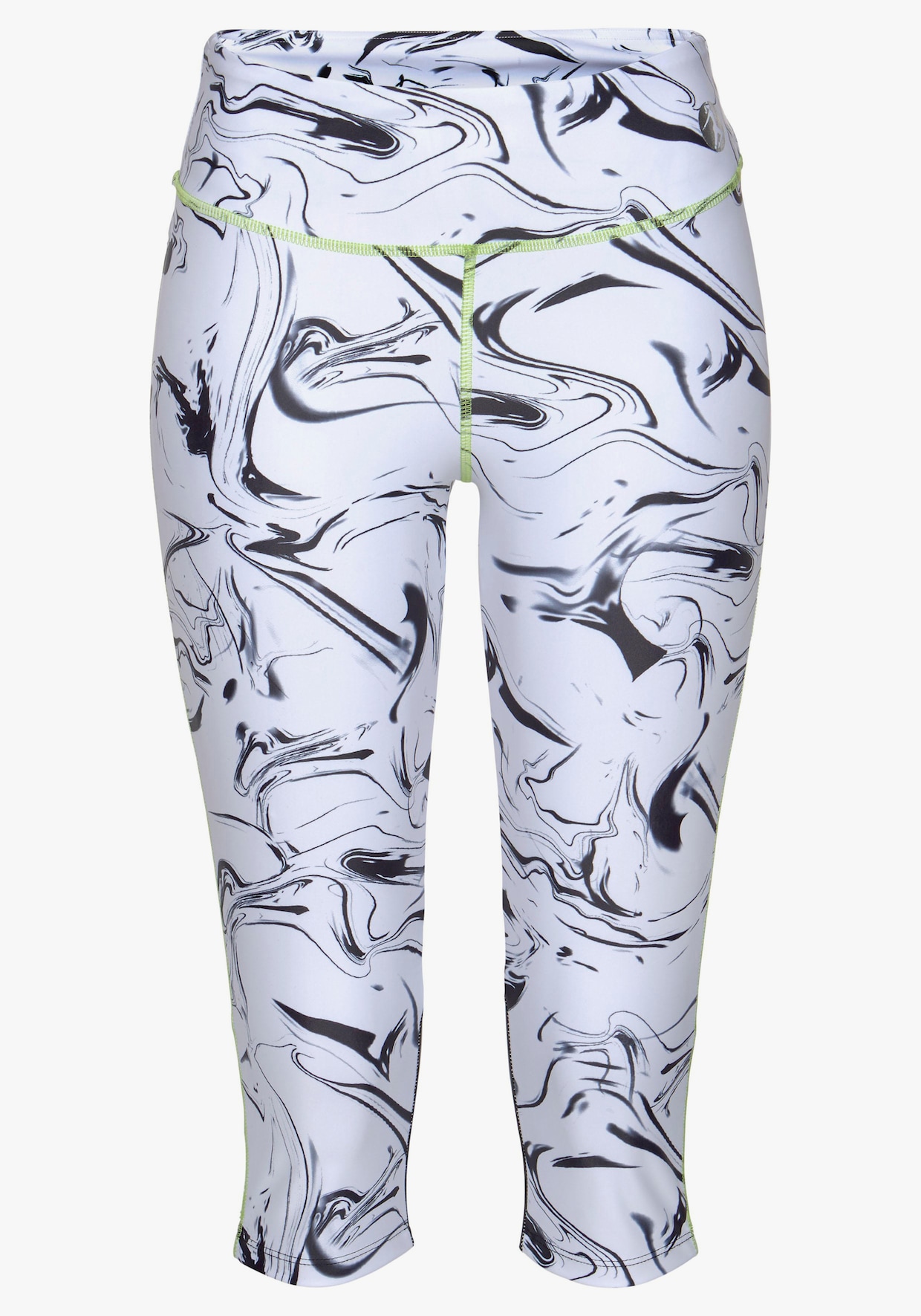 LASCANA ACTIVE Caprilegging - wit/marmer/zwart